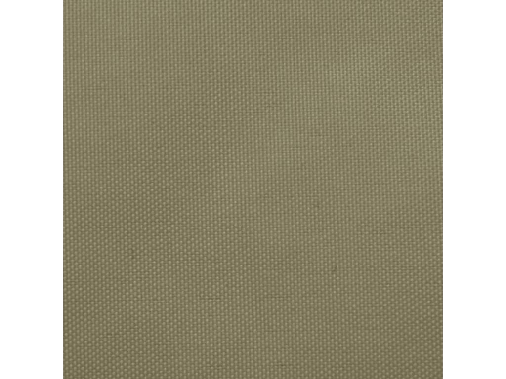 Toldo de vela triangular tela Oxford beige 3x3x3 m