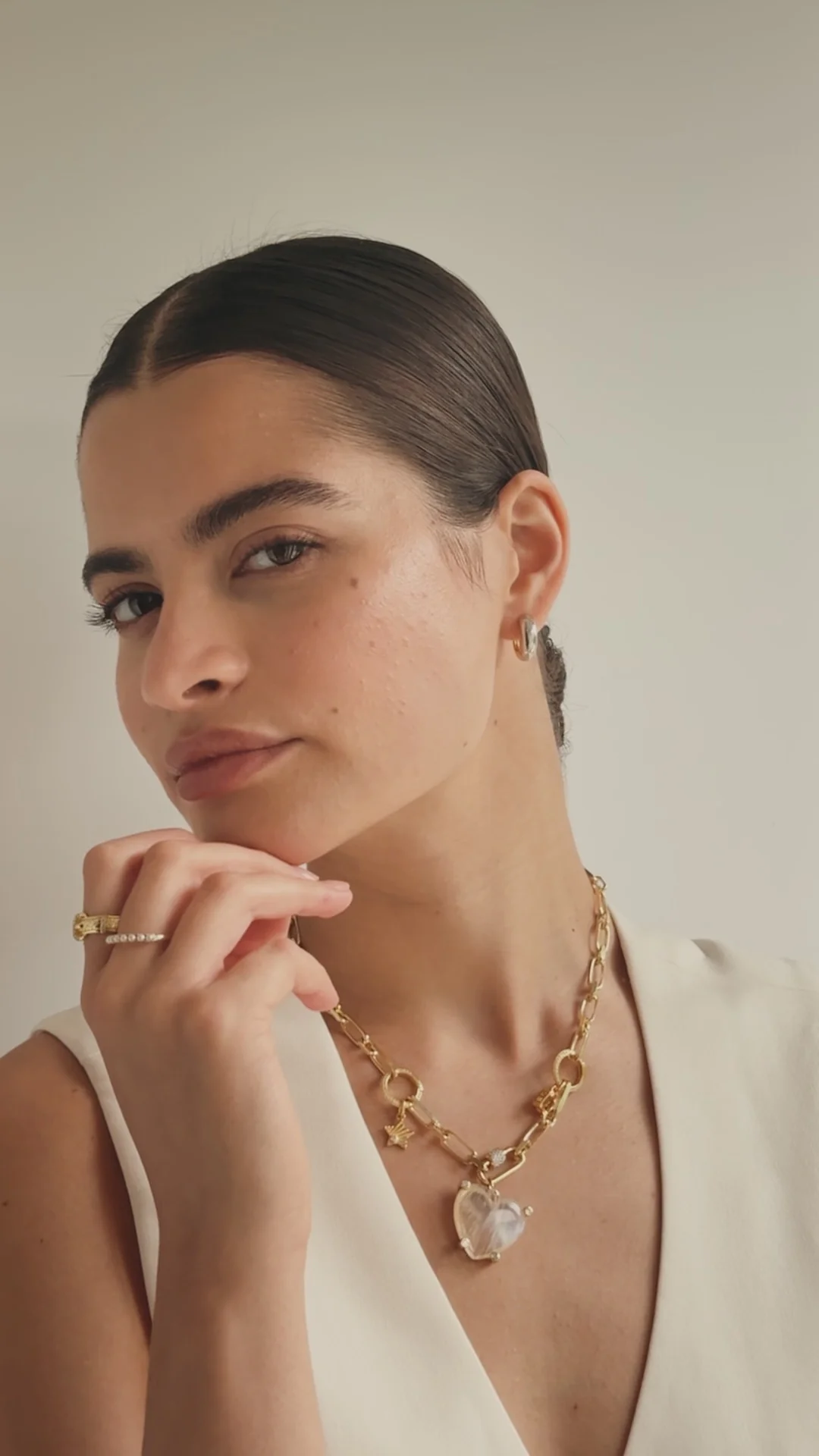 Small Bold Reversible Hoop Earrings