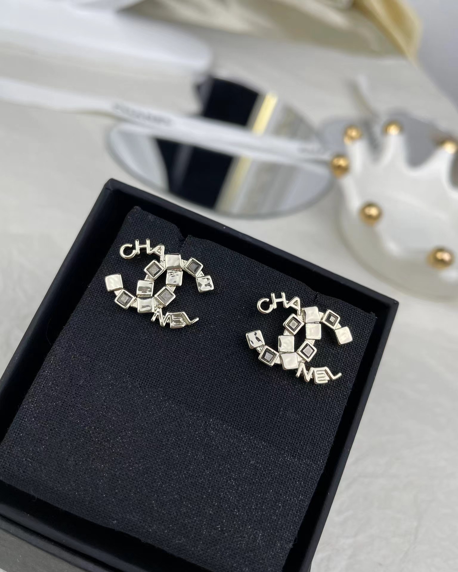 Chanel Letters Double C Earrings - Original Replica Club