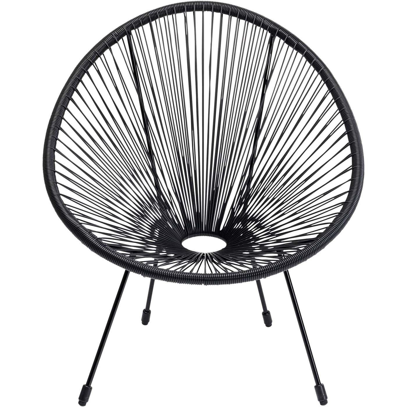 Tuinfauteuil Acapulco Mono zwart Kare Design
