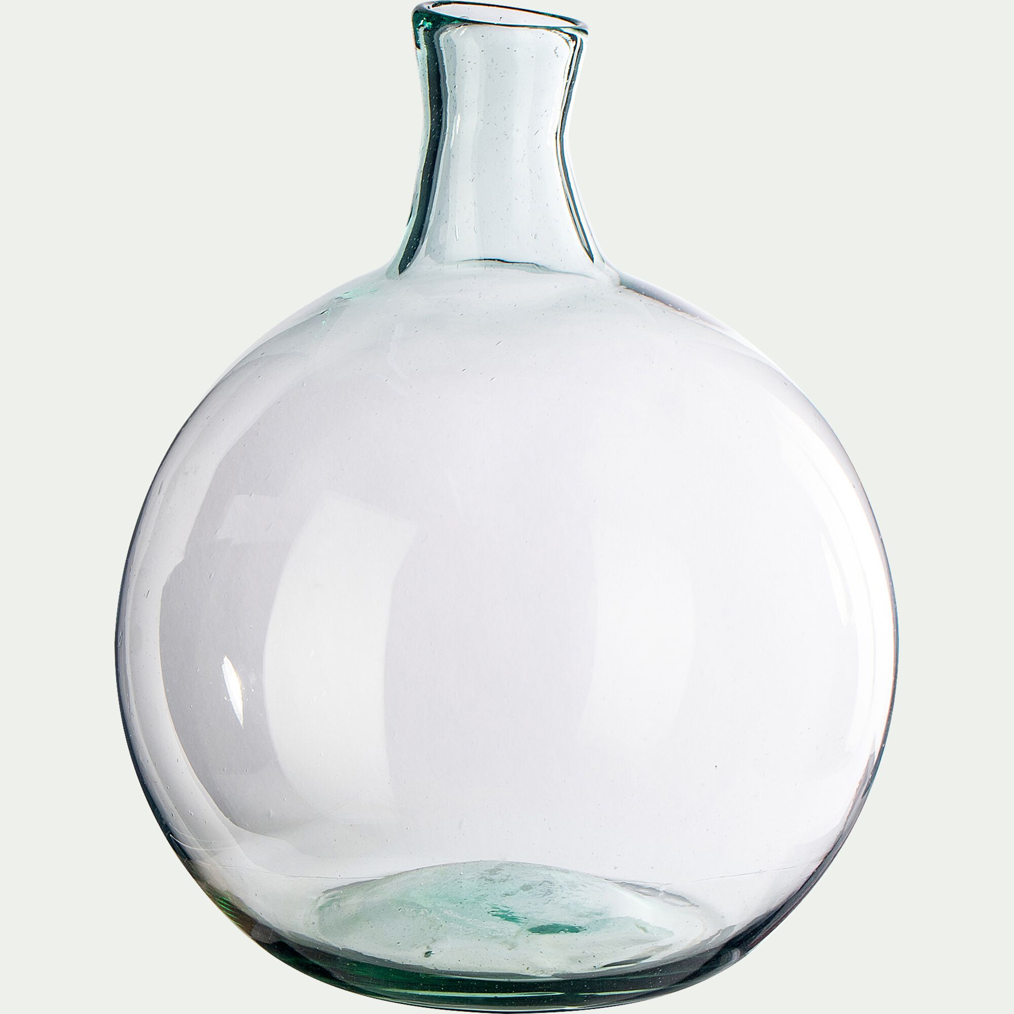 HOYA - Vase boule en verre recyclé - transparent D32xH45cm