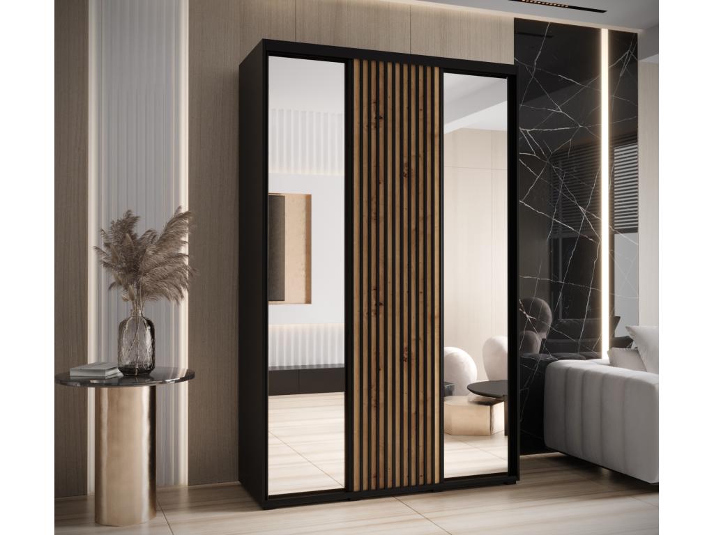 ARMARIO Nestliq 2 DE PUERTAS CORREDERAS 235 - 2/160/45 3 puertas negro/artisan