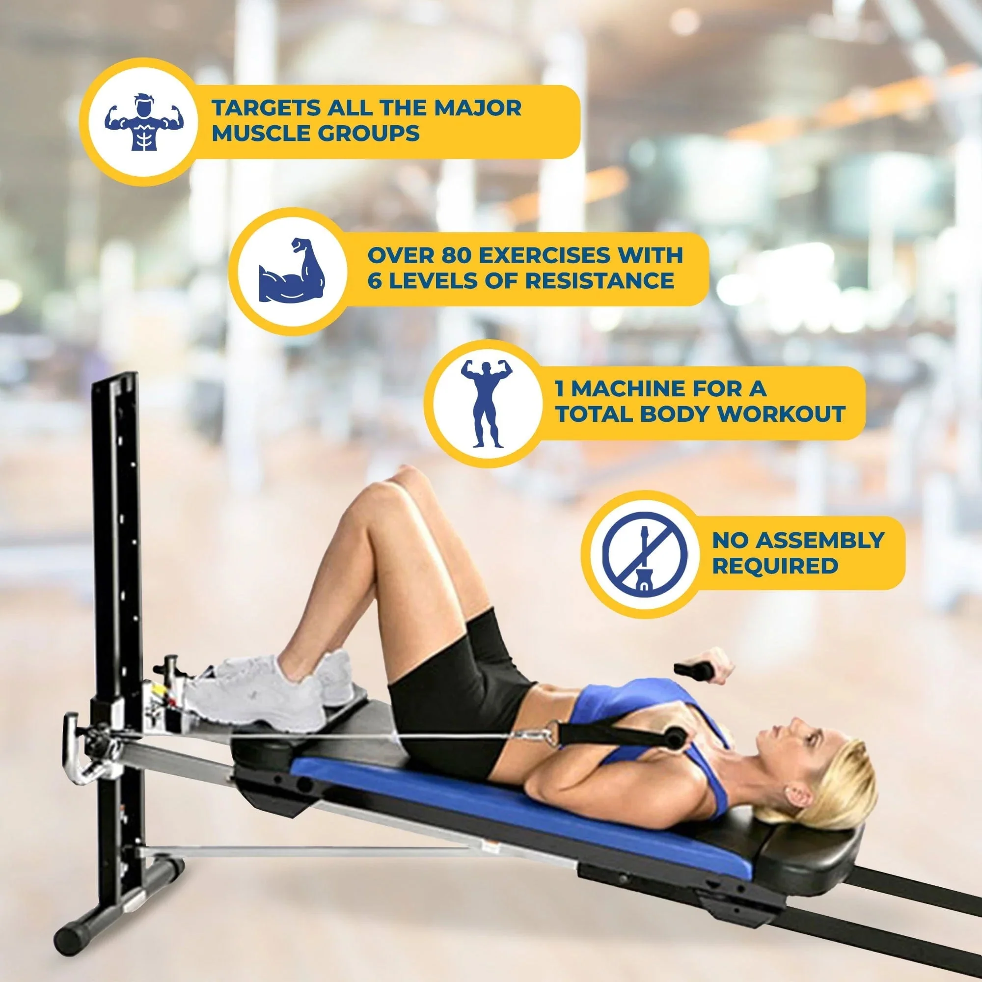 Total Gym XLS Fold Home Gym Workout Machine With Accessories - Image 12 Total Gym XLS Fold Home Gym Workout Machine With Accessories - Image 12