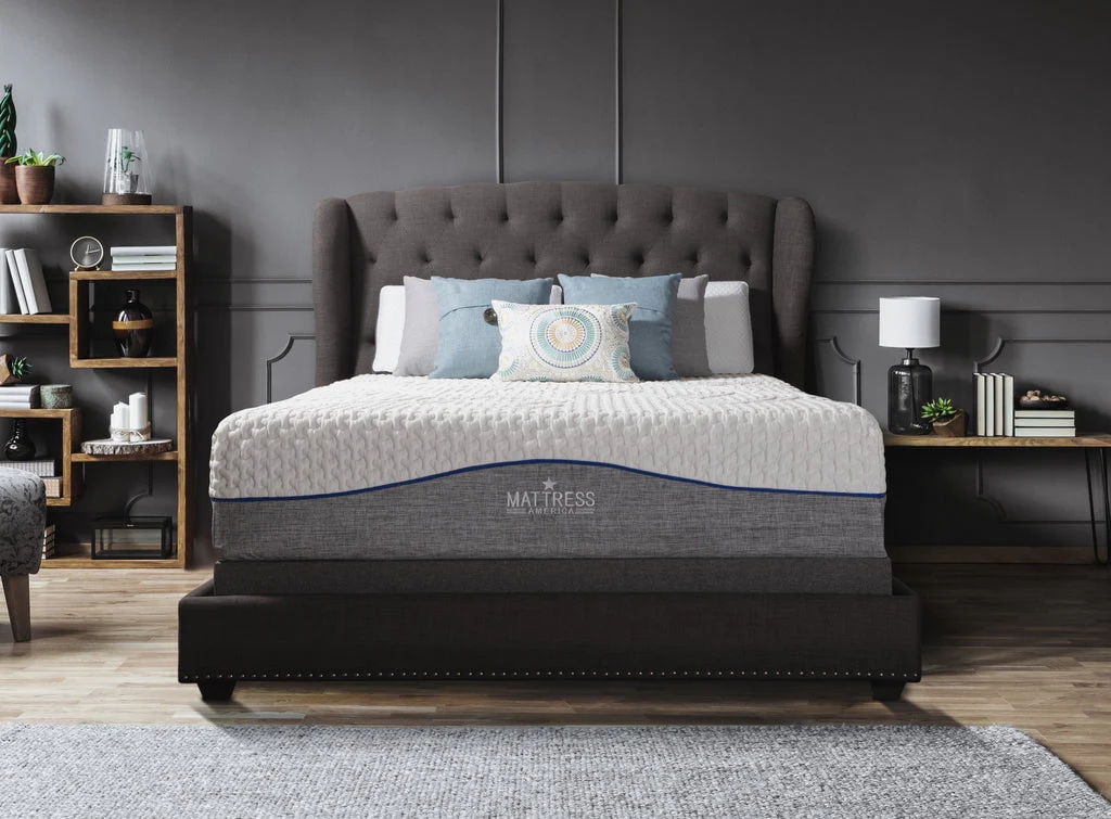 Mattress America 12 in Revive Gel Memory Foam Mattress Comfort | Advanced Gel Technology to Maintain Body Temperature | Certipur - US Certified | King(Queen)