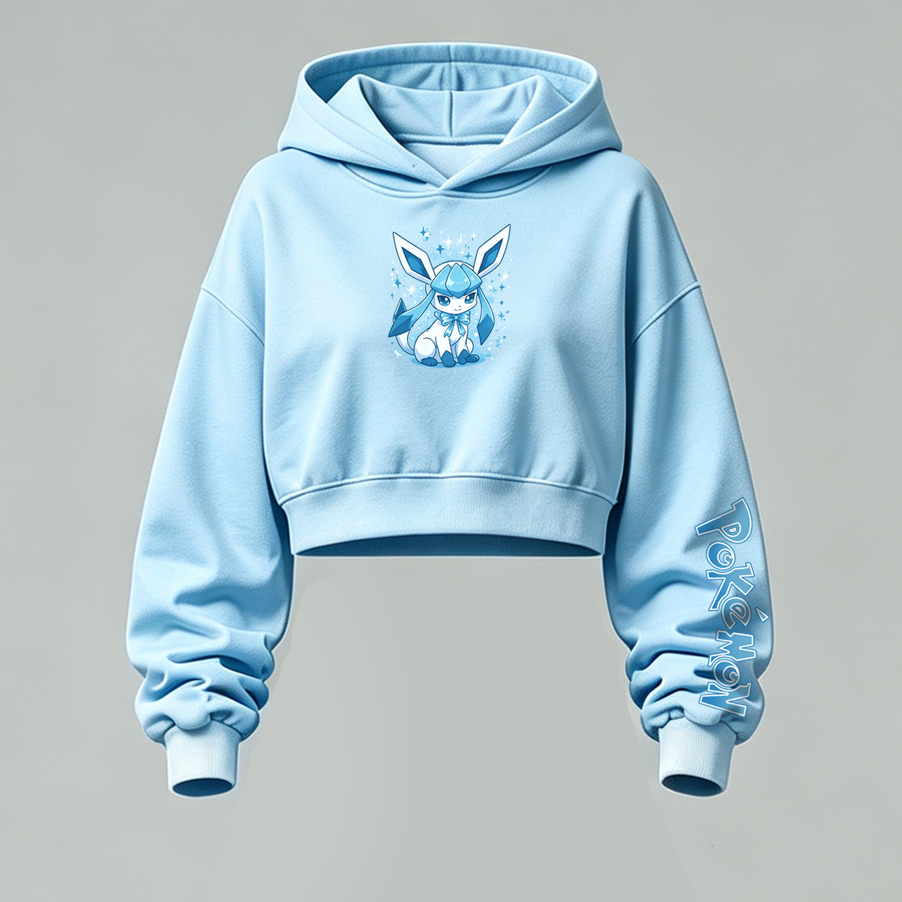 Pokémon Cropped Long Sleeve Hoodie & High Waist Jogger Pants Two Piece TeeThreads Sustain the Scene with Custom Apparel