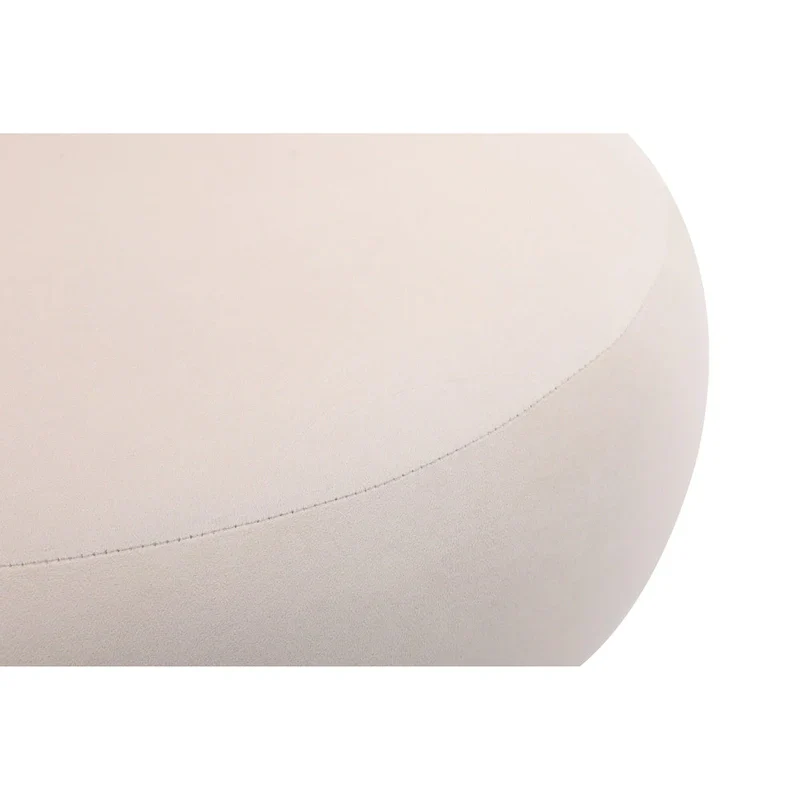 Round Barrel Chair with Fabric and Swivel Design