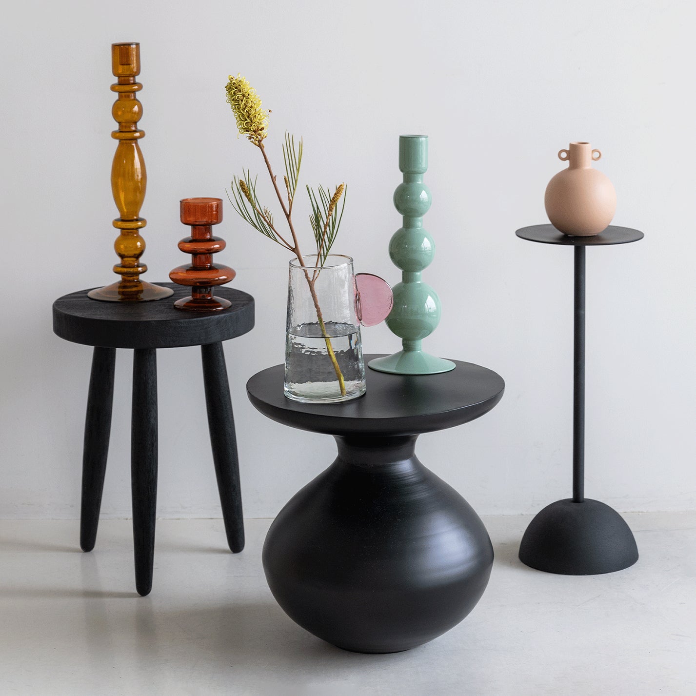 Urban Nature Culture Bijzettafel Tummy - Mat Zwart