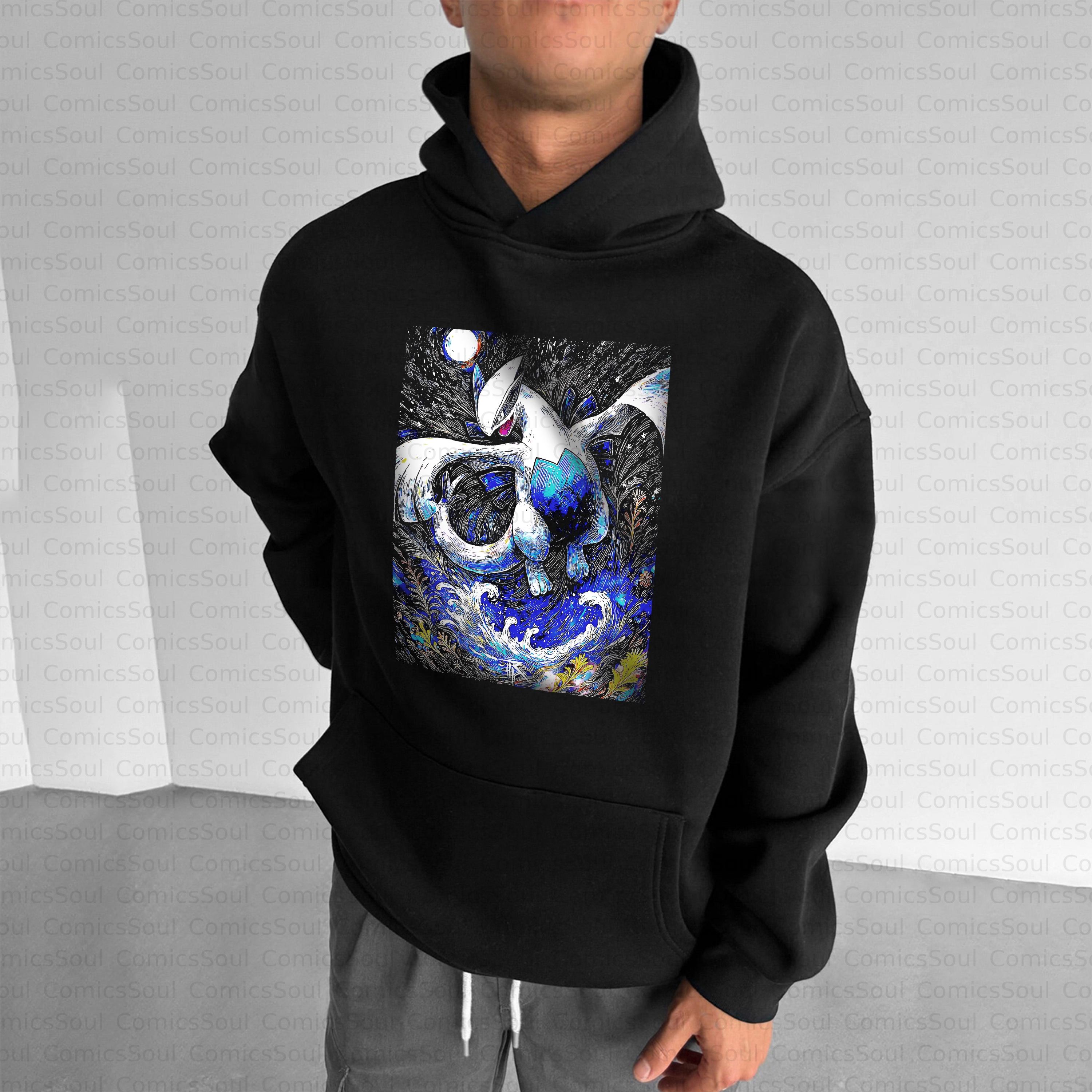 Unisex Anime Inspired Vintage Plush Hoodie
