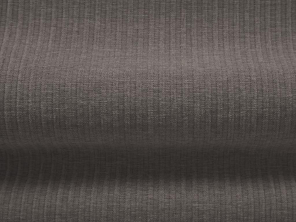 Sillón Homelyvo de tejido chenilla con efecto acanalado gris oscuro - 124x102x70cm