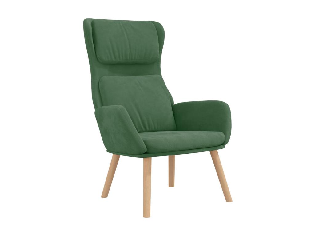 Sillón de Nestleano de terciopelo verde claro