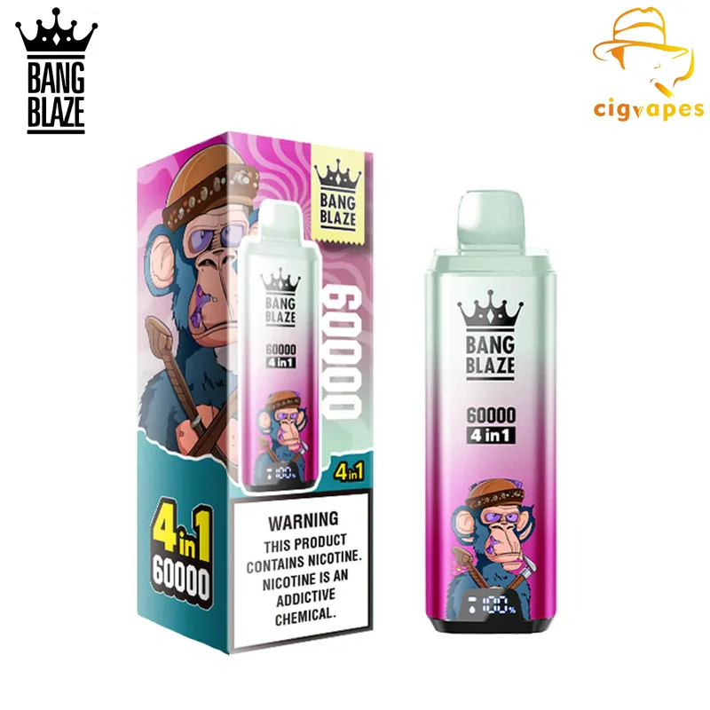 Bang Blaze 60000 Puffs 4 in 1 Smart Display Disposable Vape