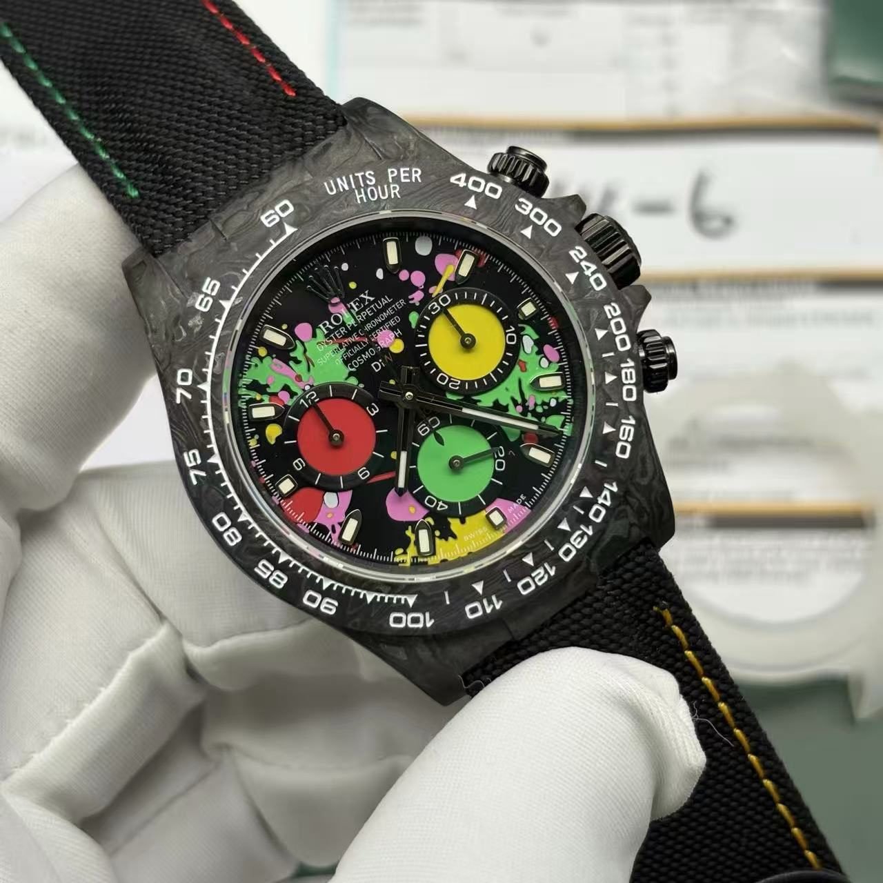 Daytona Carbon Fiber Graffiti Watch
