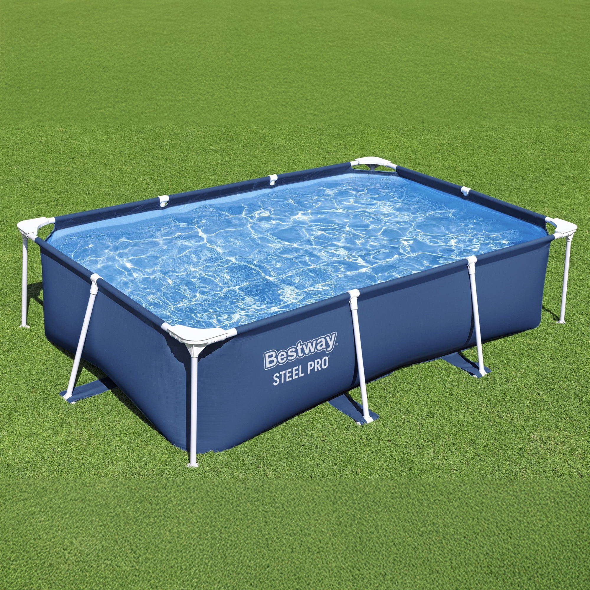 Open Box Bestway Steel Pro 8.5'x67"x24" Rectangular Above Ground Swimming Pool - Image 9