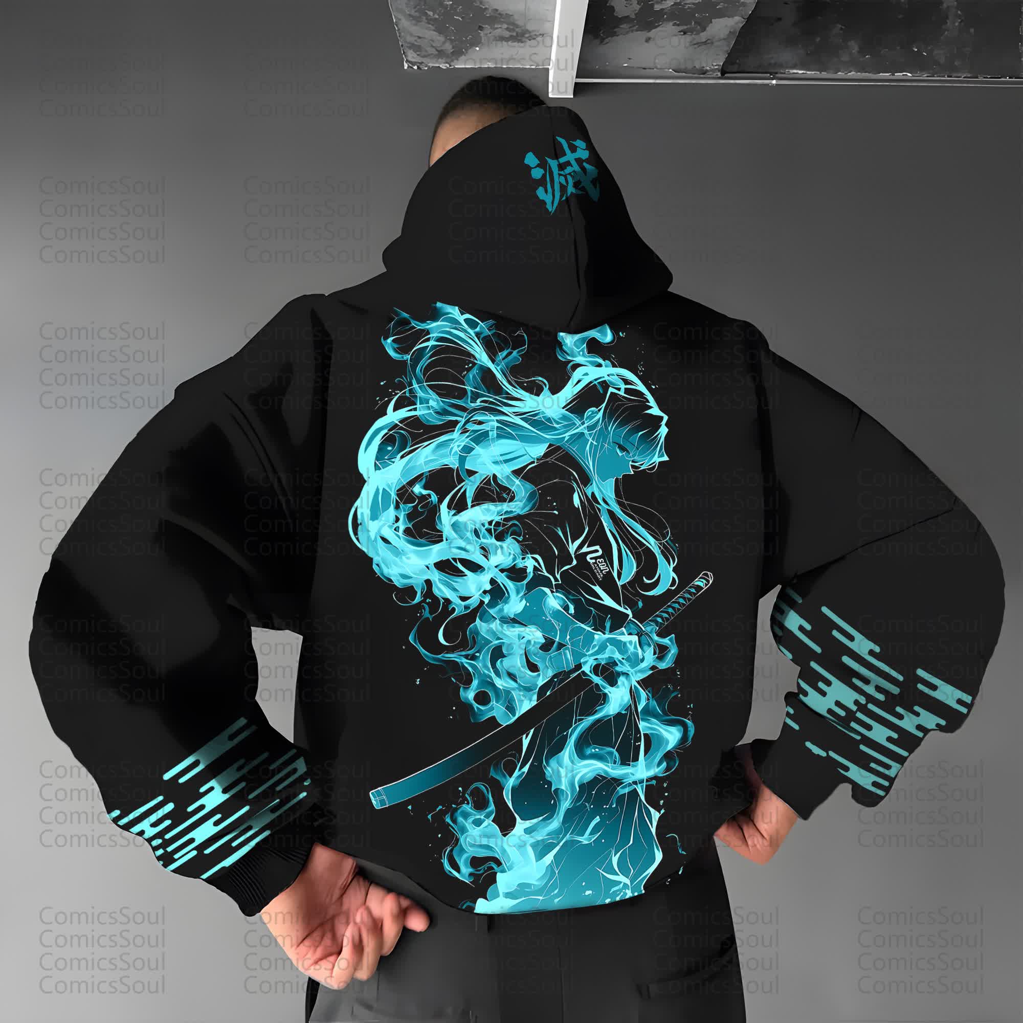 Unisex “Comicssoul” Anime Graphic Streetwear Vintage Hoodie