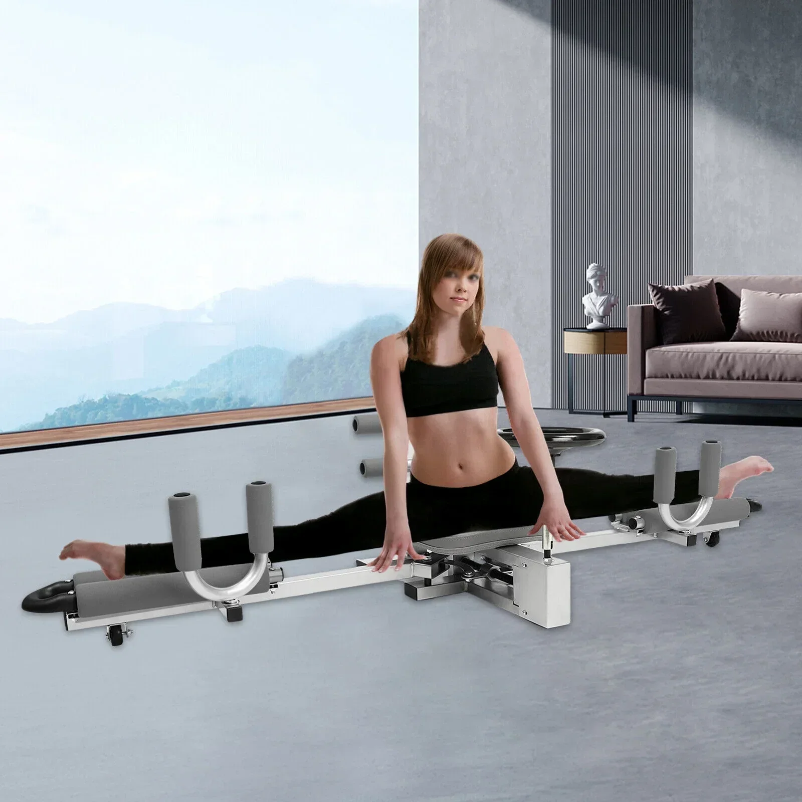 Miumaeov Leg Stretcher Flexibility Training Machine, 330LBS