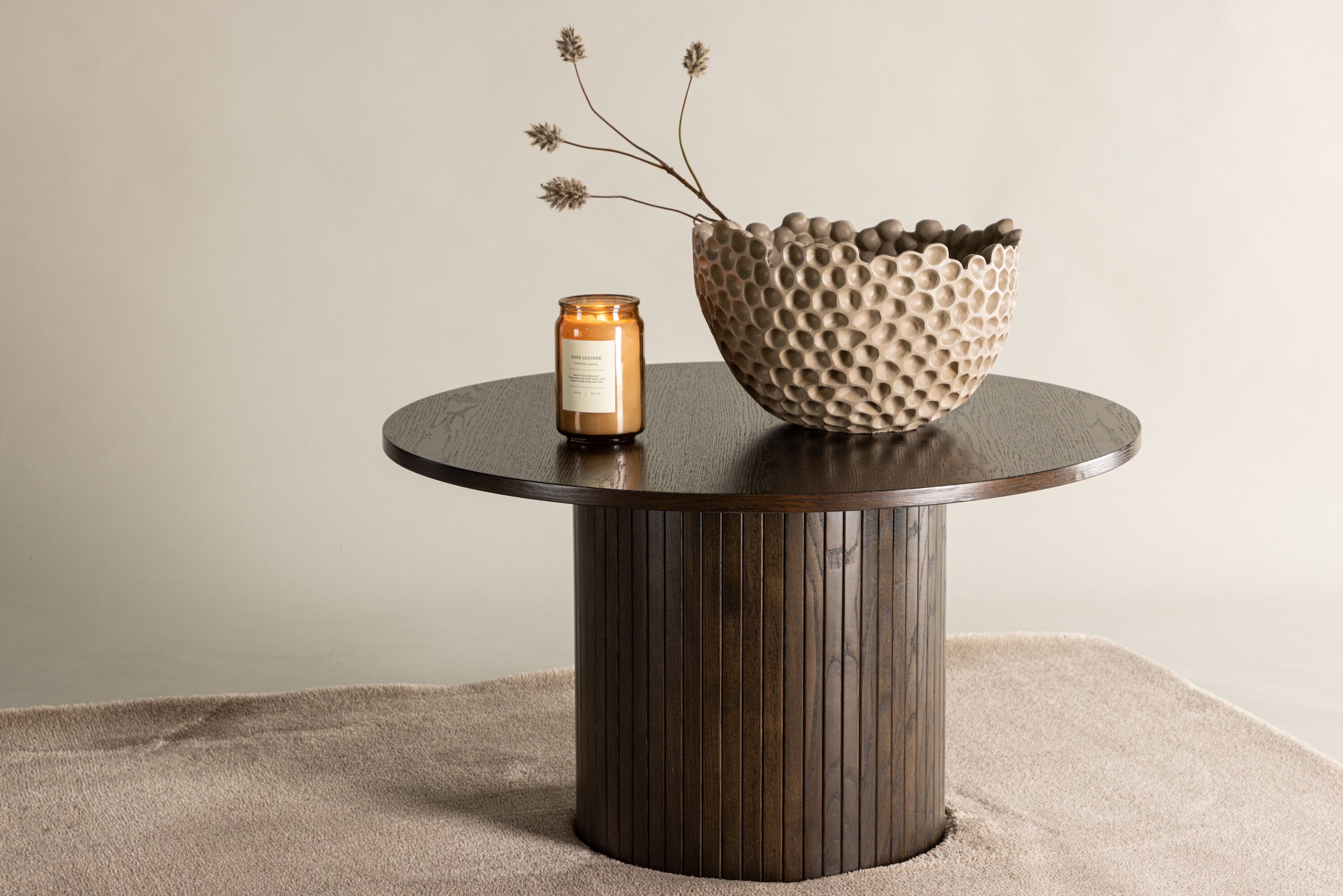 Rebellenclub Tavaste Salontafel - Ø45 cm - Walnoot
