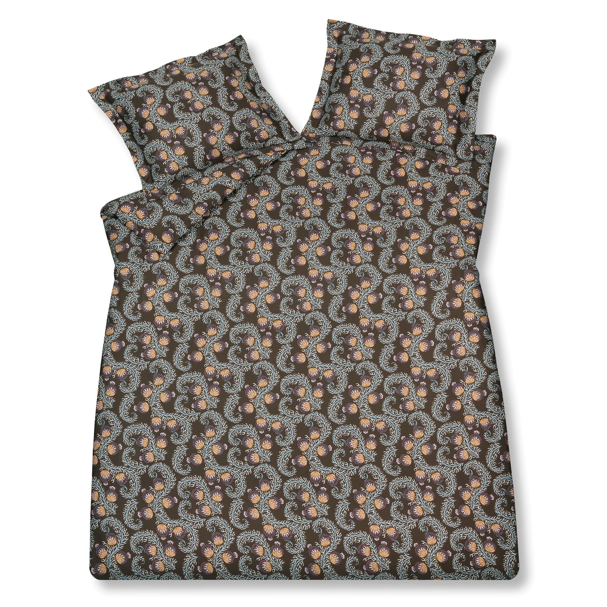 Dekbedovertrek Eclectic Multi   140 x 200 220 cm   Bruin