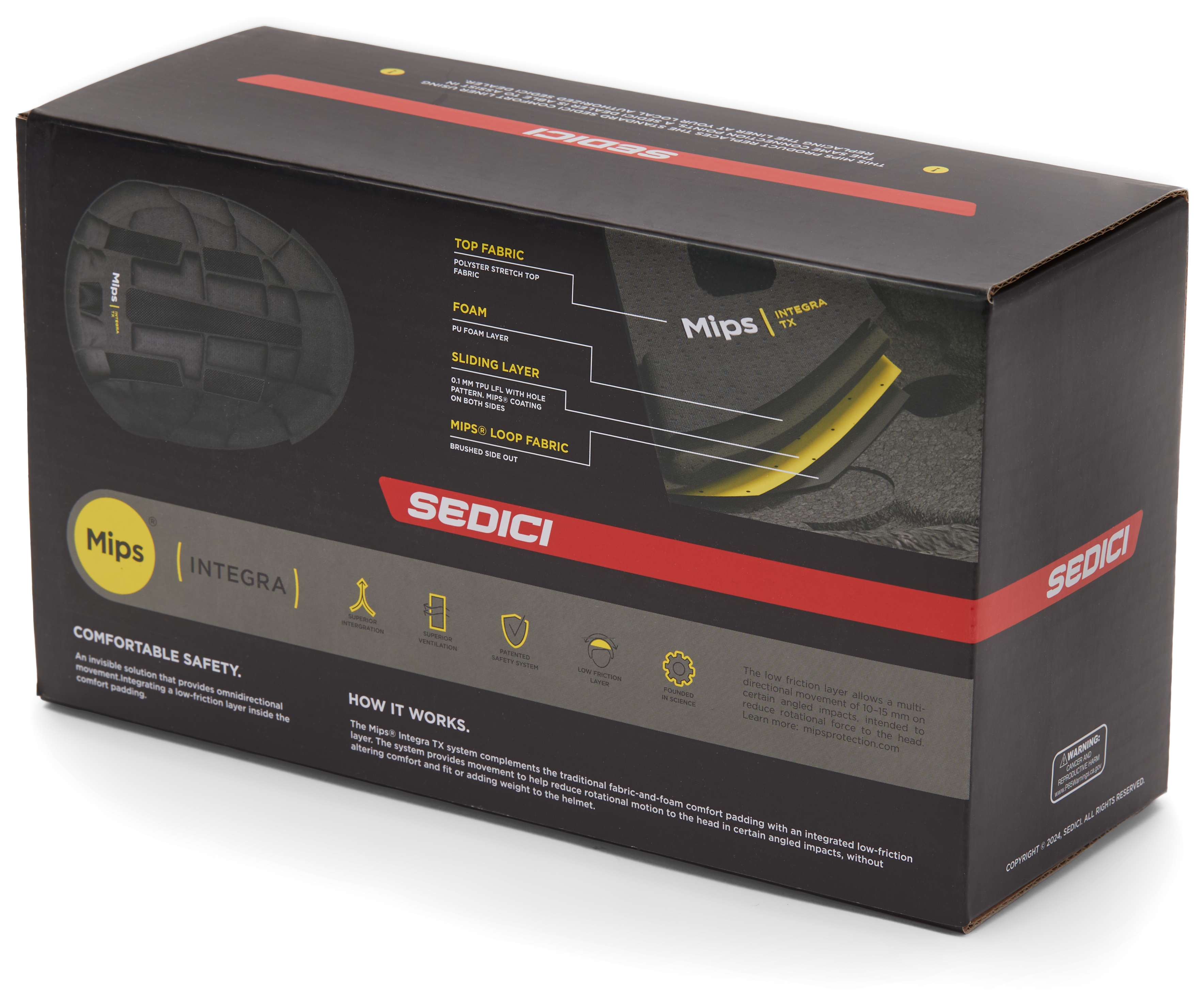 SportsBikeShop Sedici Strada 3 Mips Integra TX Helmet Liner