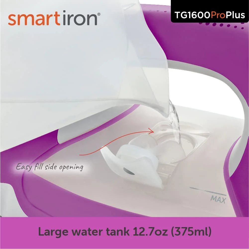 Oliso TG1600 Pro Plus 1800 Watt SmartIron with Auto Lift - for Clothes, Sewing, Quilting and Crafting Ironing | Diamond Ceramic-Flow Soleplate Steam Iron, Yellow - Image 11