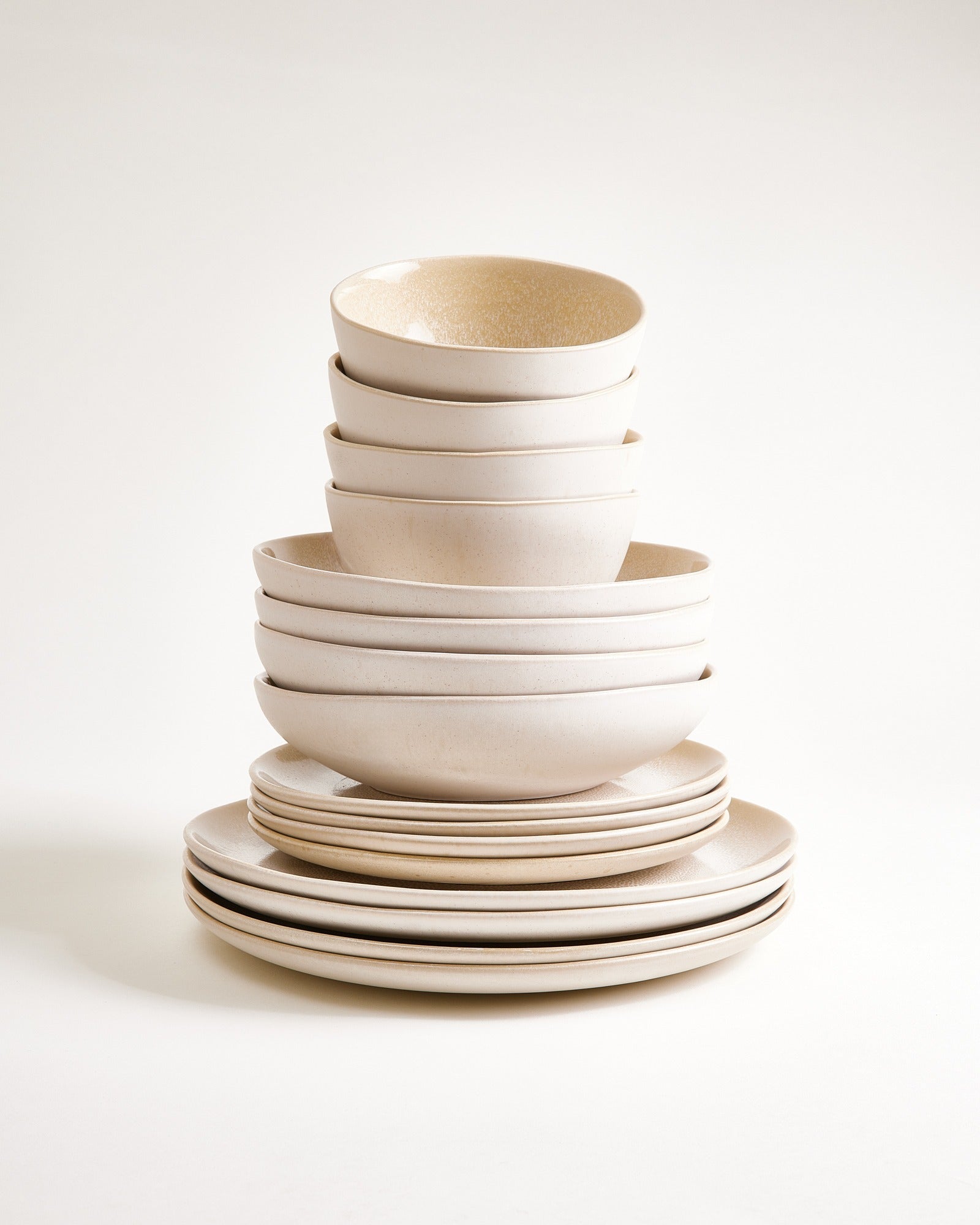 Lorosa Geschirr-Set classic sand 16-teilig