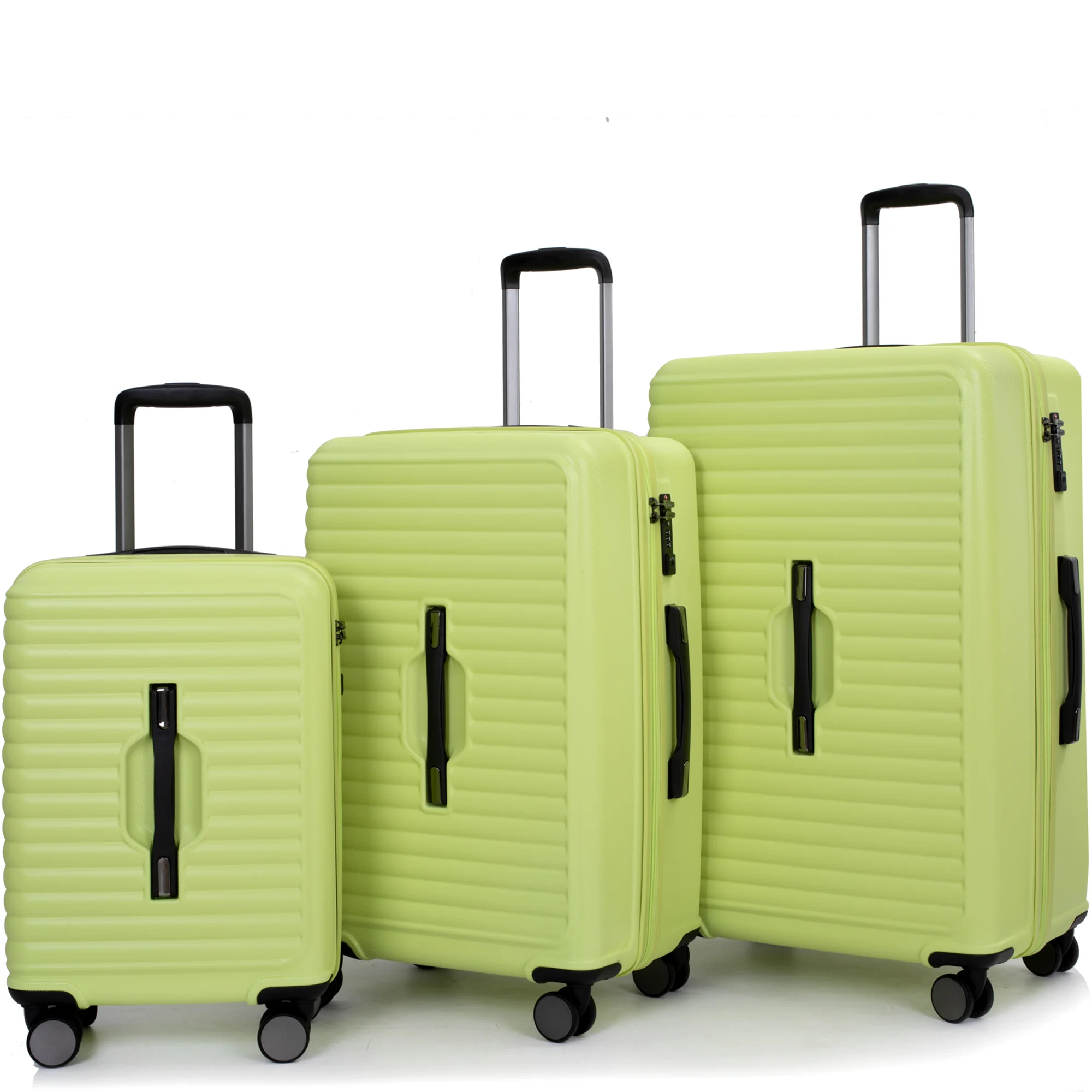 PAPROOS 3-Piece Luggage Set (20''/24''/28''), Hardshell Lightweight Suitcase with USB Port and Side Hooks, Travel Luggage with TSA-Lock, Hardside Rolling Luggage for School, Travel, Pink - Image 46