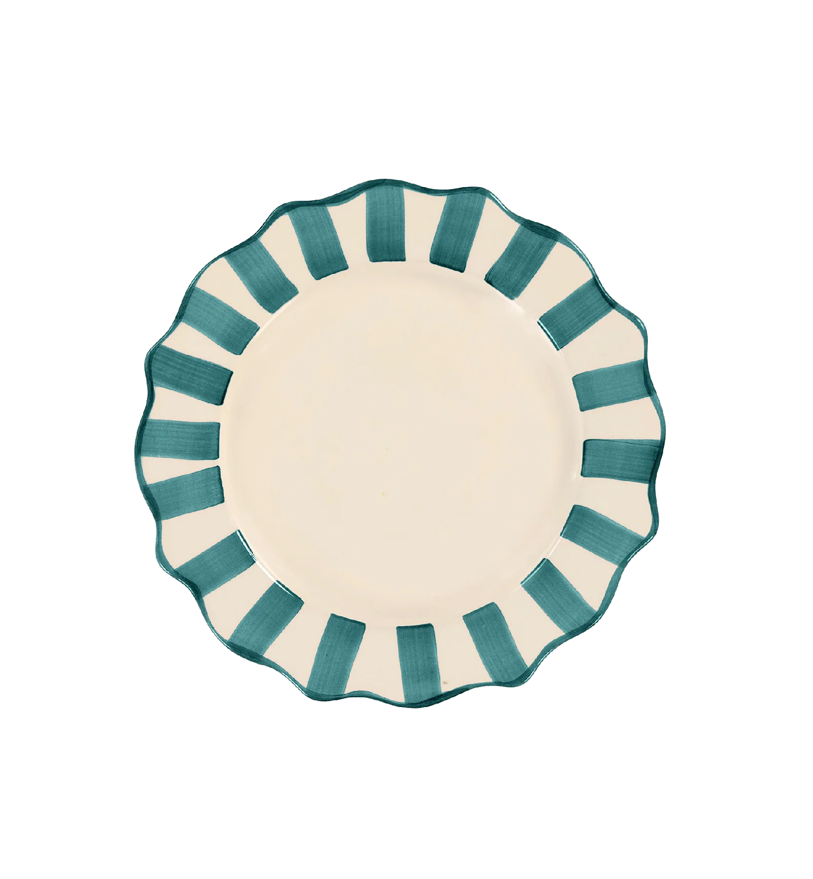 Pine Scalloped Breakfast Plate