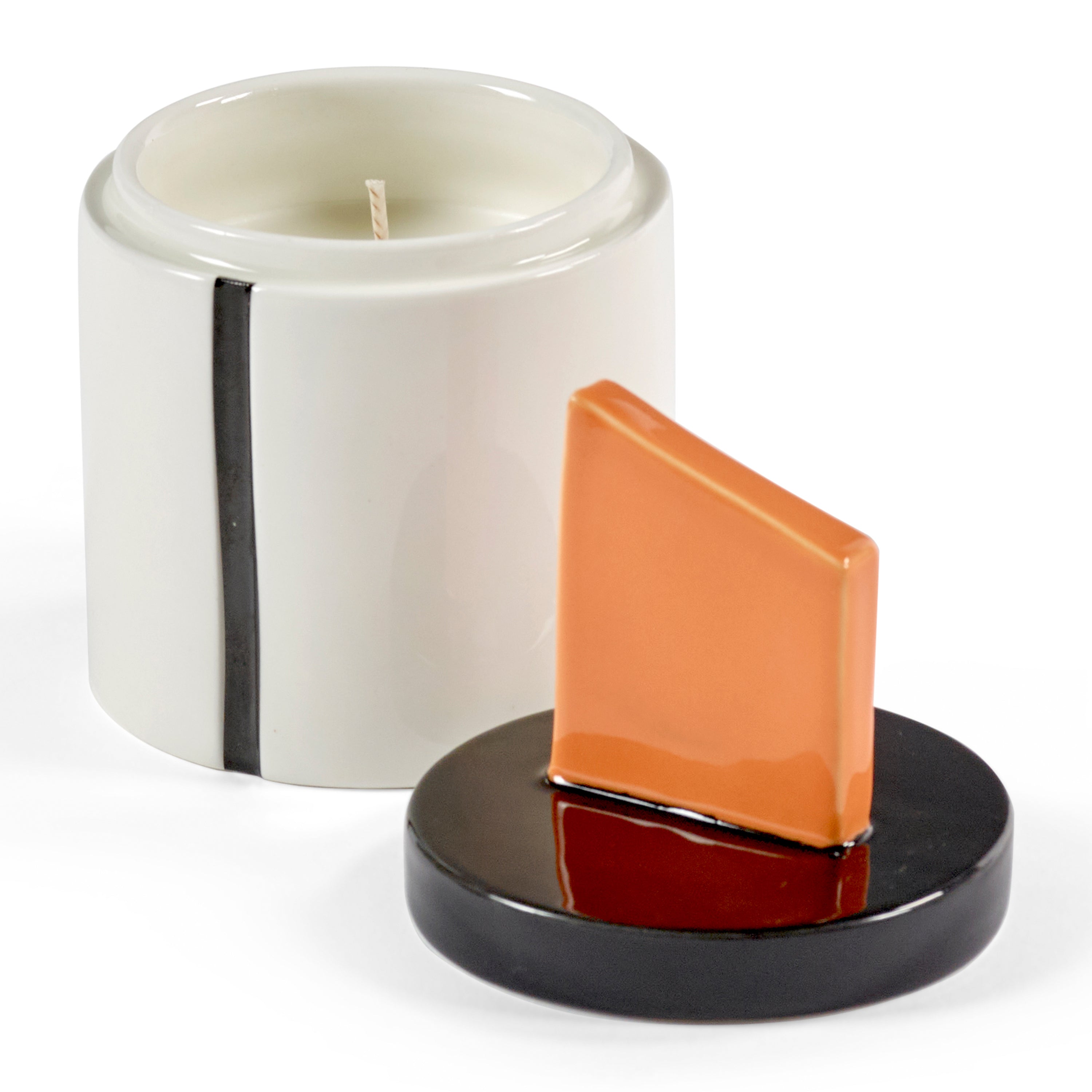 SERAX - Carolina Castiglioni - Plan C Geurkaars Ø 8,5 cm - Zwart/Oranj