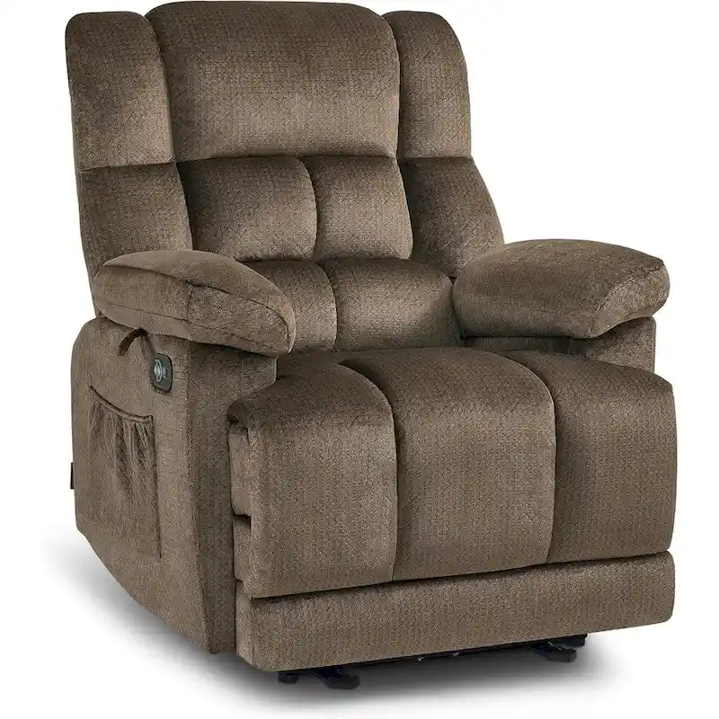 MCombo Heated Massage Electric Recliner Chair for Living Room - Fabric R6233