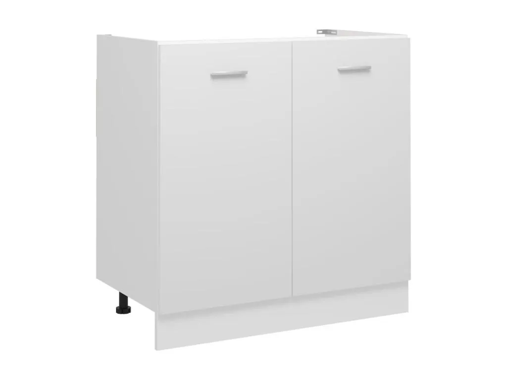 Mueble bajo lavabo Nidovia 80x46x81,5 cm en madera contrachapada. lmf3634661
