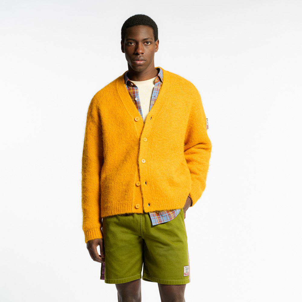 Au Vieux Campeur - Cardigan Yvon - Jaune Moutarde