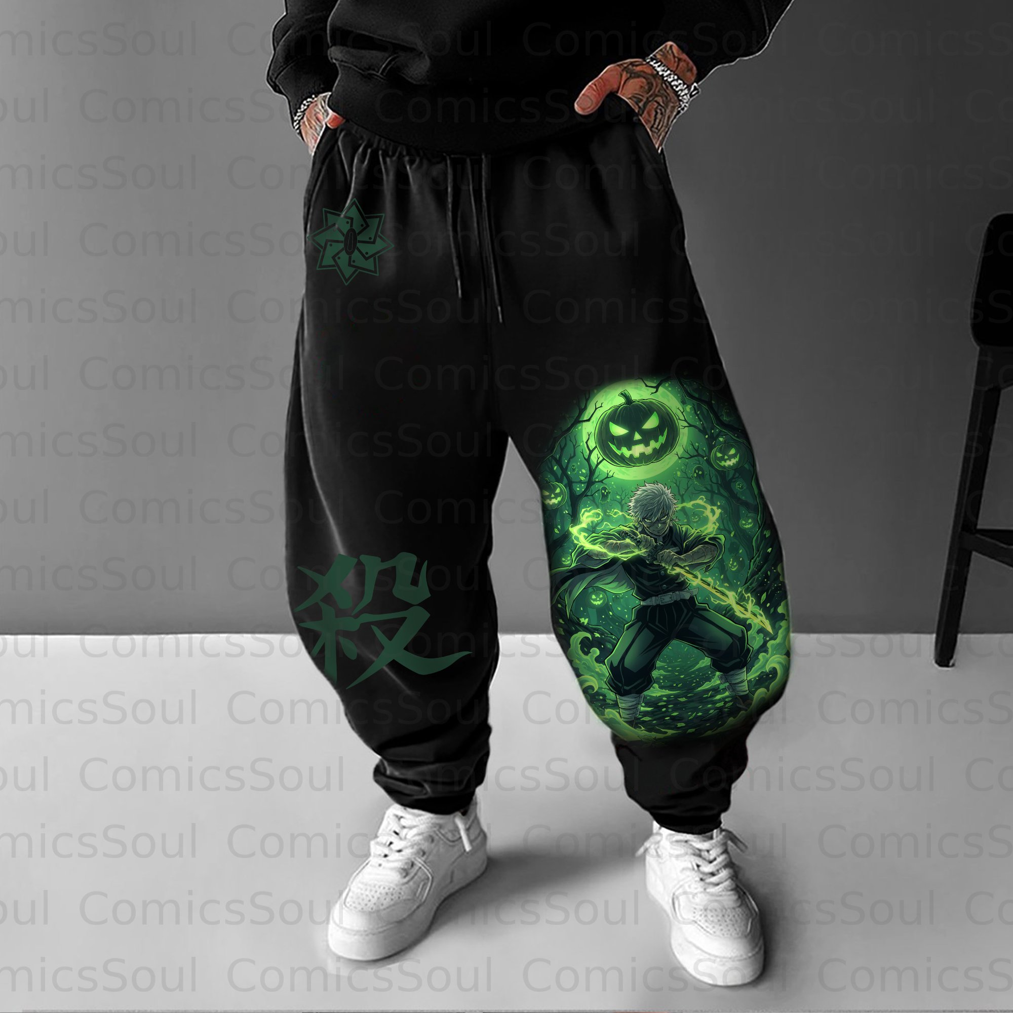 Unisex Halloween Anime Inspired Vintage Pants