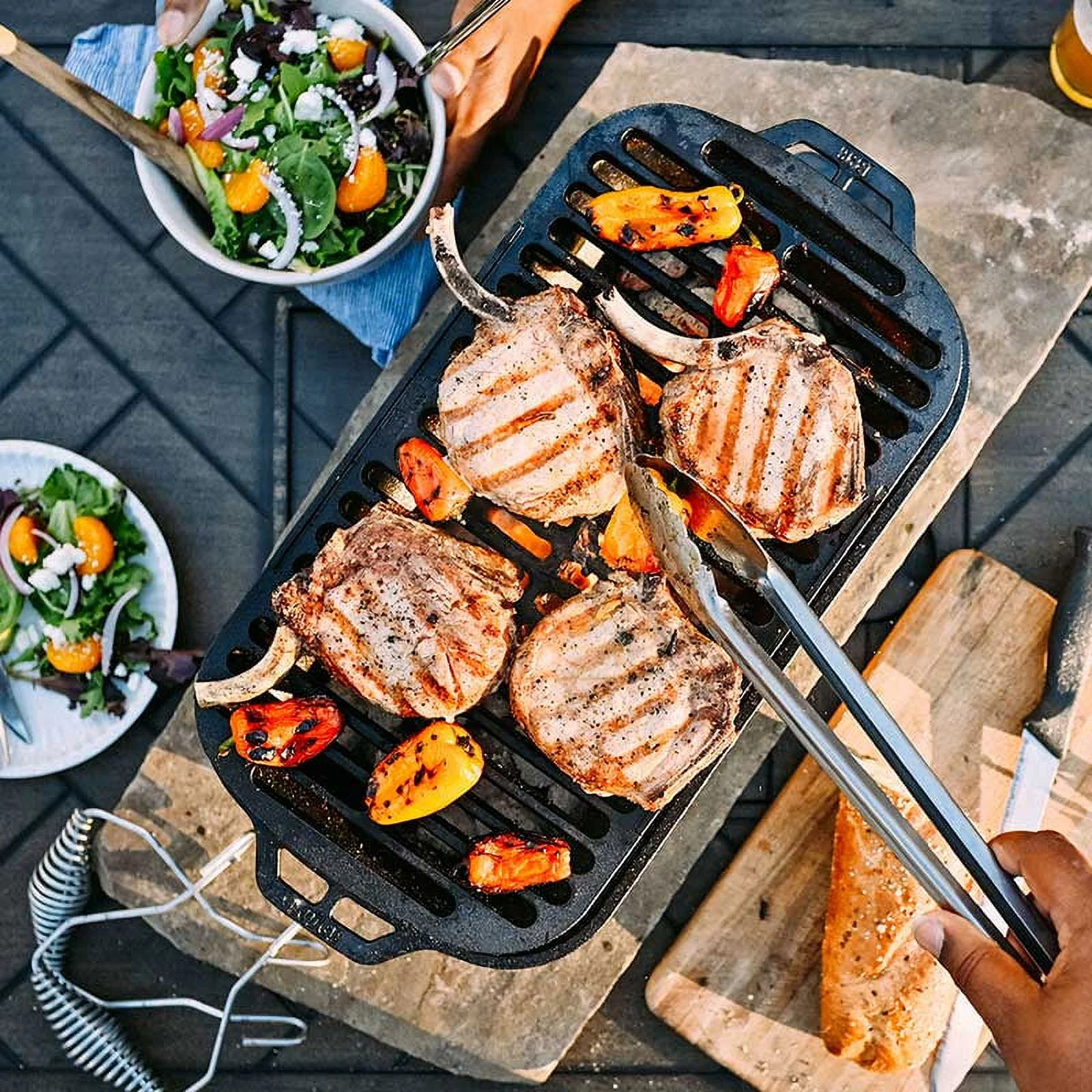 Lodge Cast Iron Seasoned Sportsman's Pro Charcoal Grill - Image 6