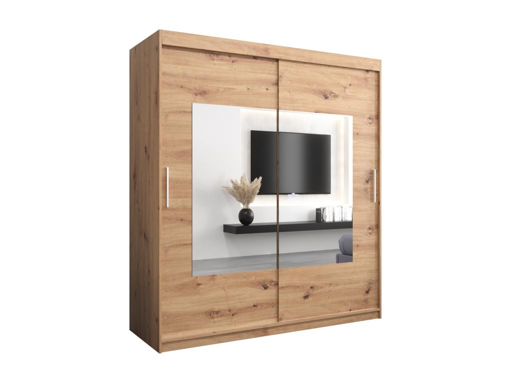 Armario Torino de puertas correderas 200/180/62 2 puertas (artisan/artisan)