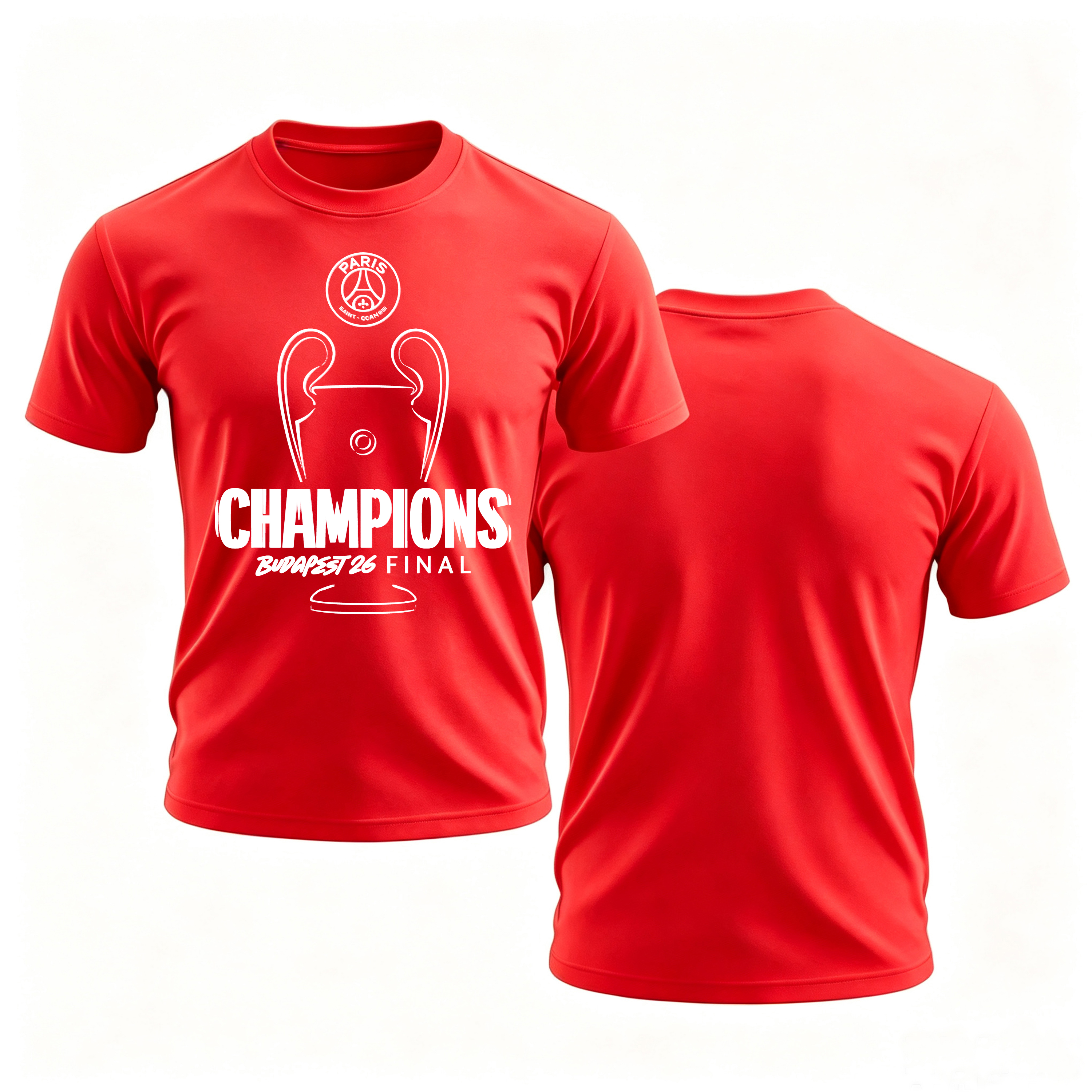 Champions Budapest 26 Final Printed Oversized Unisex T-shirt