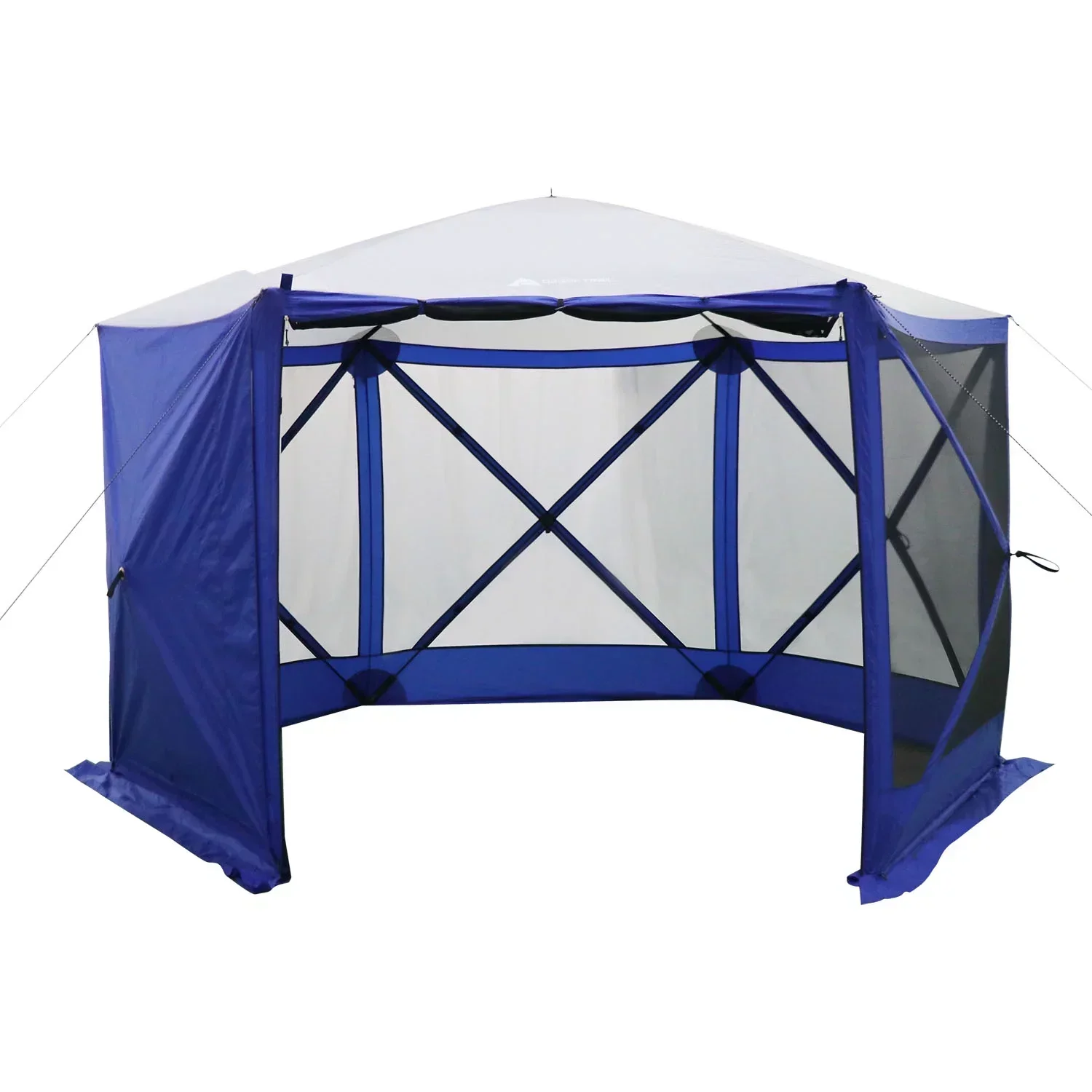 Ozark Trail Outdoor Camping Screen House, 11 ft x 10 ft x 88.5 in, 1 Room, Blue - 6 Hub - Image 5 Ozark Trail Outdoor Camping Screen House, 11 ft x 10 ft x 88.5 in, 1 Room, Blue - 6 Hub - Image 5