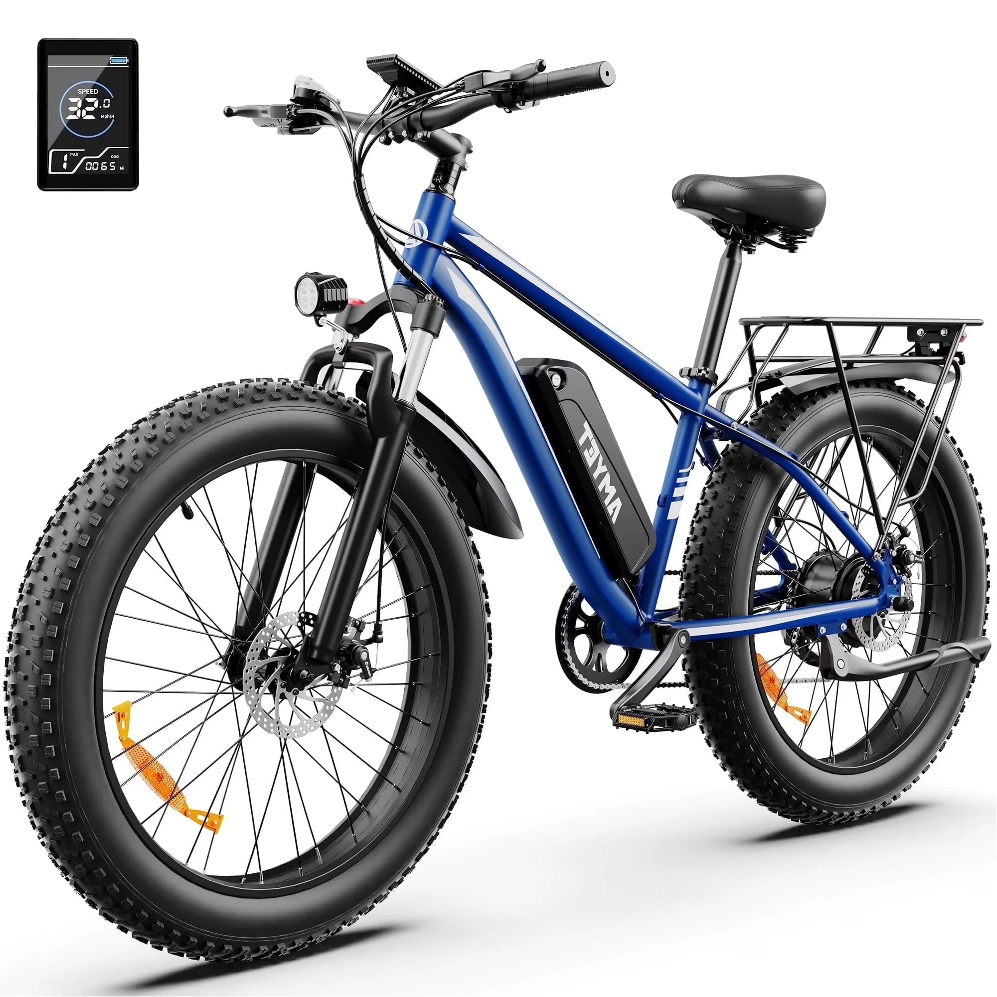 AMYET 26 x 4 Fat Tire Electric Mountain Bike, 48V 15Ah, 7-Speed - EB26 - Image 6 AMYET 26 x 4 Fat Tire Electric Mountain Bike, 48V 15Ah, 7-Speed - EB26 - Image 6