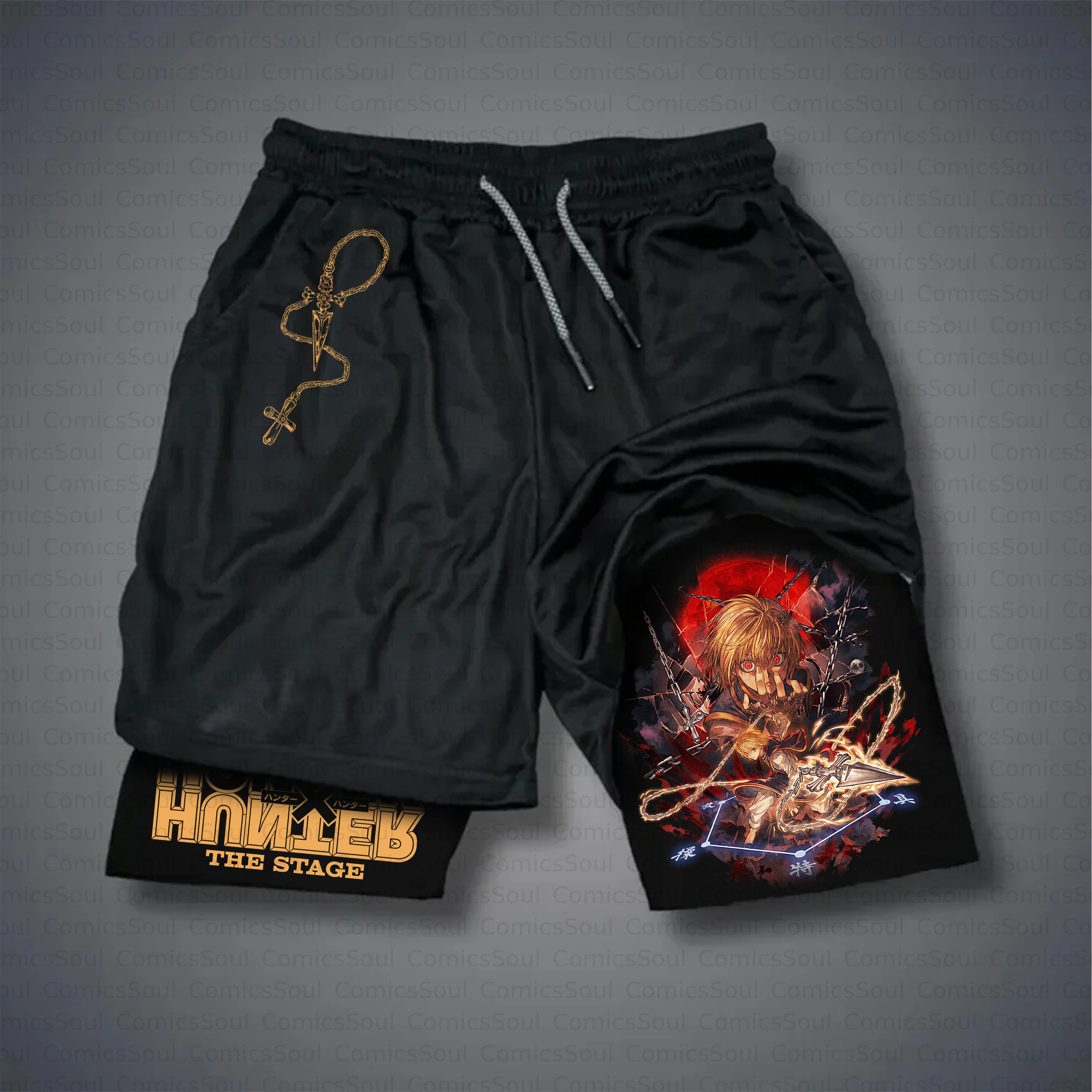 Unisex Casual Anime Style Shorts