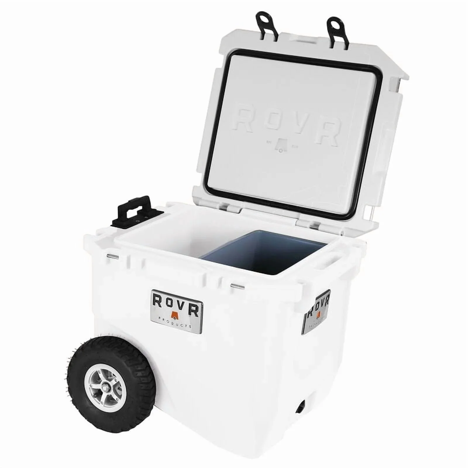 RovR RollR 45-Qt Wheeled Cooler With Handle And Collapsible LandR Bin - Powder - 45PROLLRWB - Image 3 RovR RollR 45-Qt Wheeled Cooler With Handle And Collapsible LandR Bin - Powder - 45PROLLRWB - Image 3