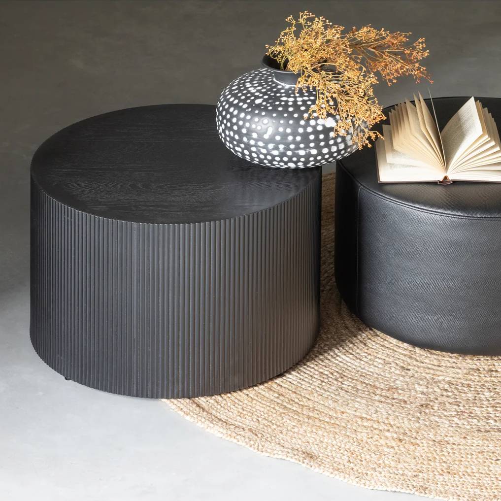 WOOOD Sanne Bijzettafel - Zwart