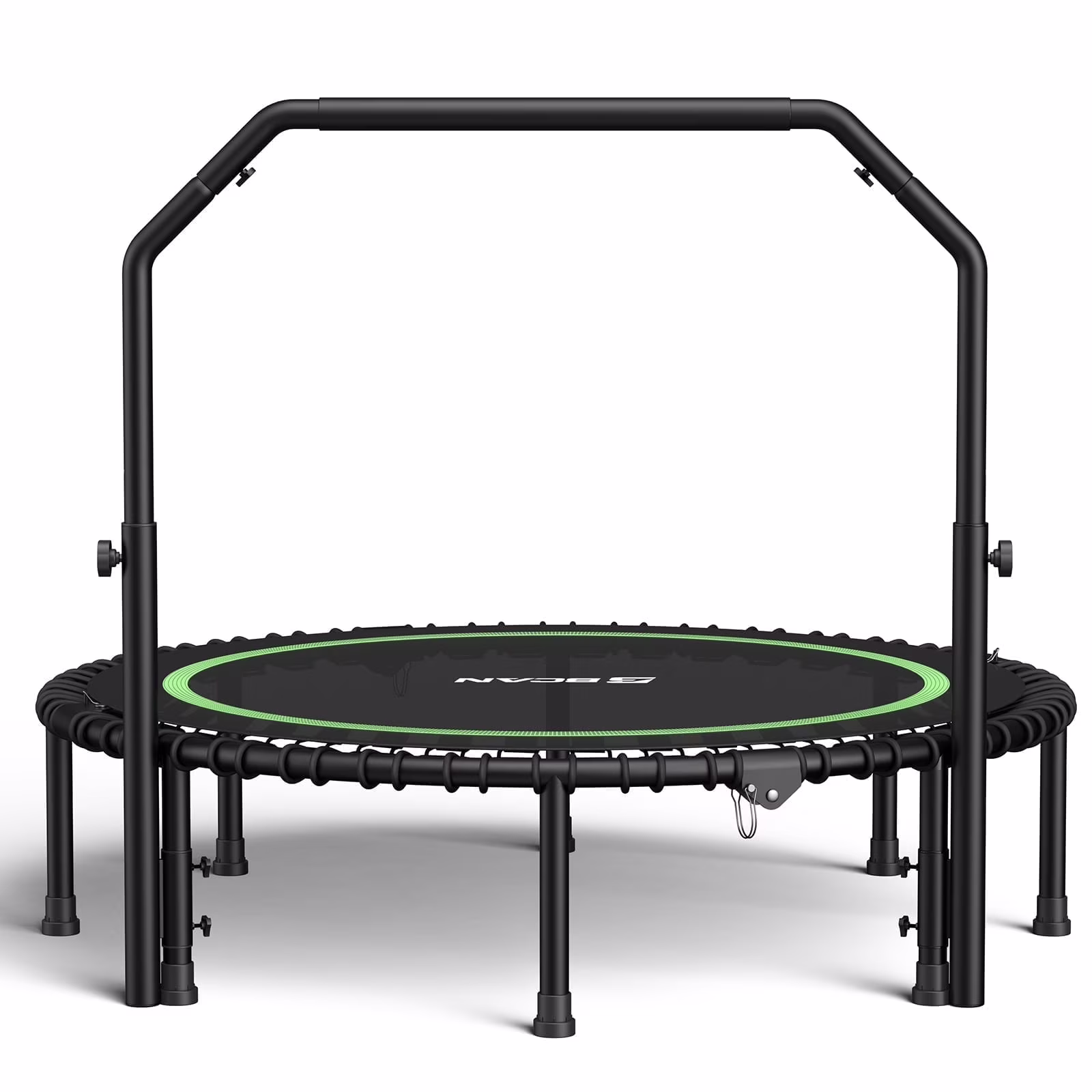 BCAN 450 LBS Foldable Mini Trampoline, 40" Fitness Trampoline with Bungees, Stable & Quiet Exercise Rebounder for Kids/Adults - Image 3