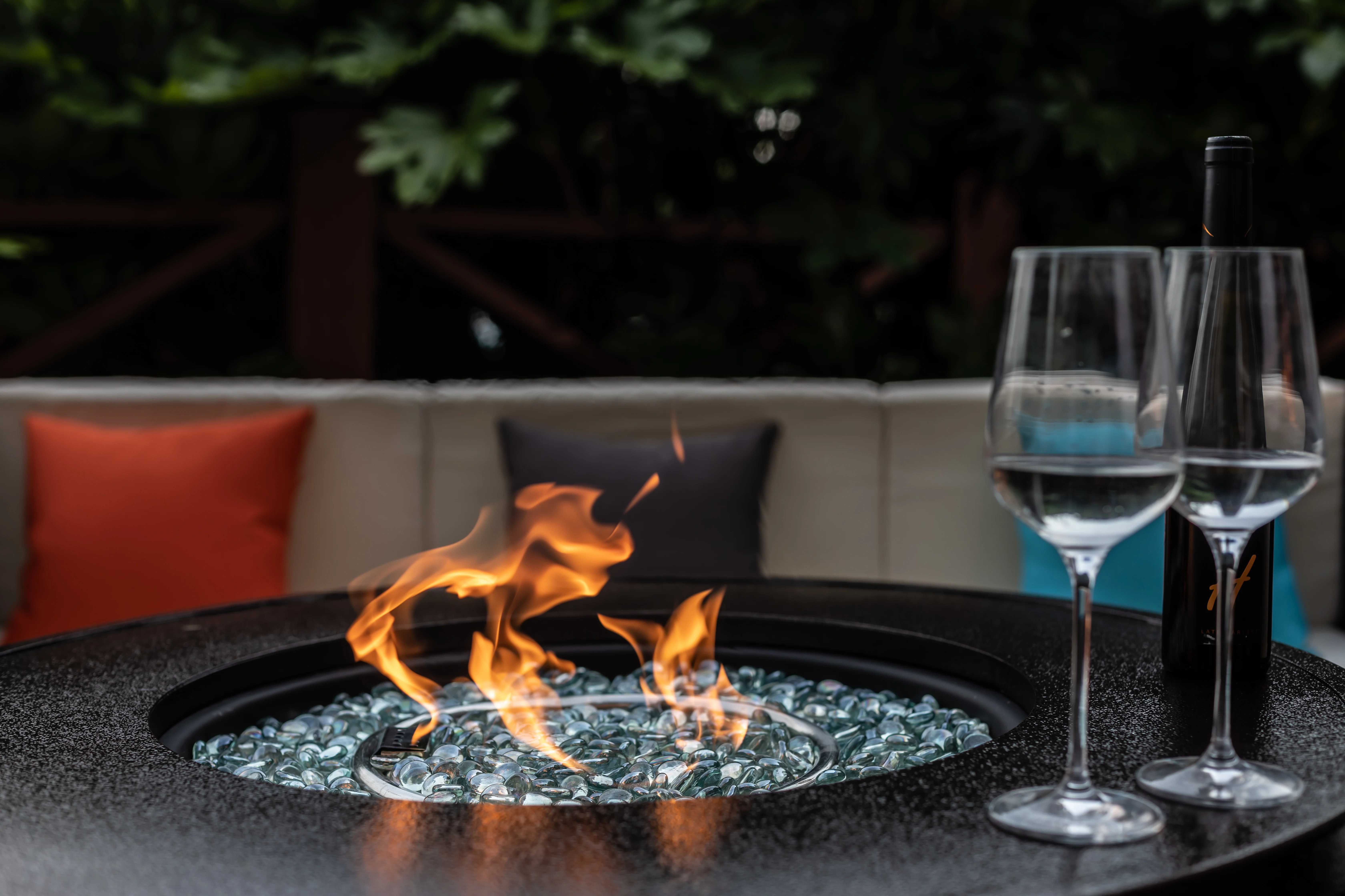 Better Homes & Gardens Colebrooke 37" Round 50,000 BTU Propane Gas Fire Pit Table with Glass Beads, Metal Lid and Protective Cover - Image 12