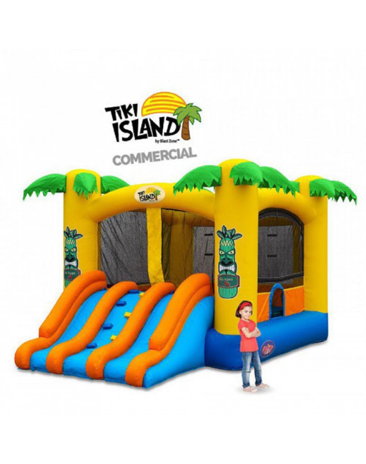 Tiki Island Combo 13 Commercial Inflatable Bouncer w Slide