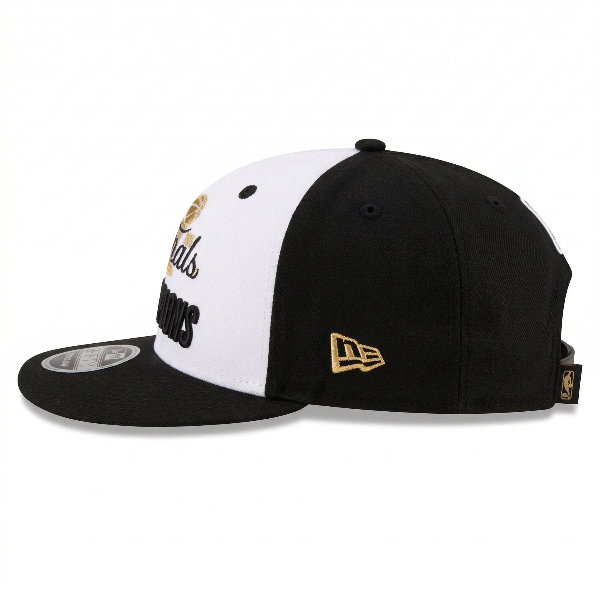 Oklahoma City Thunder 2025 NBA Finals Champions Adjustable Snapback Hat - Two-Tone Black & White | SEVEN HATS - SEVEN HATS