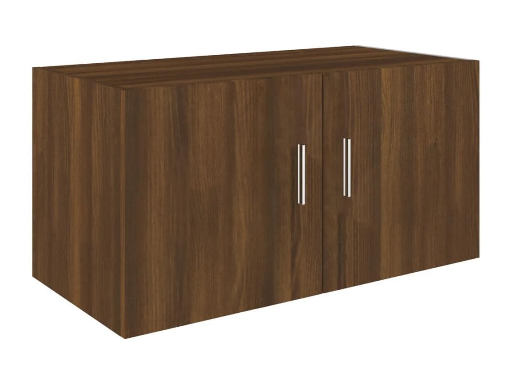 Armario de pared madera de ingeniería roble marrón 80x39x40 cm