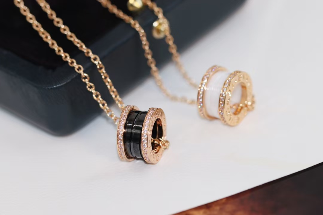 Bvlgari B.zero1 Necklace - Ceramic & Diamond - Original Replica Club