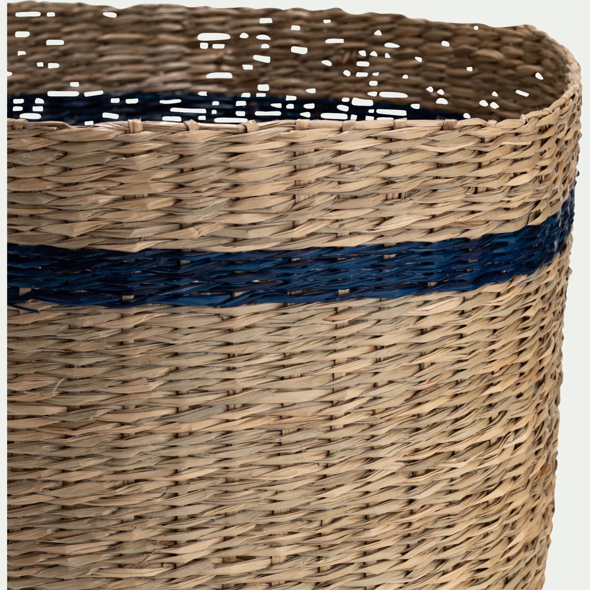 TAVIRA - -*-MH-TAVIRA PANIER DECO 35X35XH40CM JONC/MER GM S