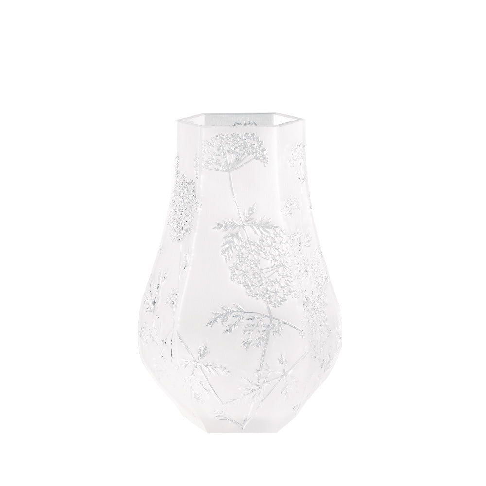 VASE OMBELLES - CRISTAL INCOLORE