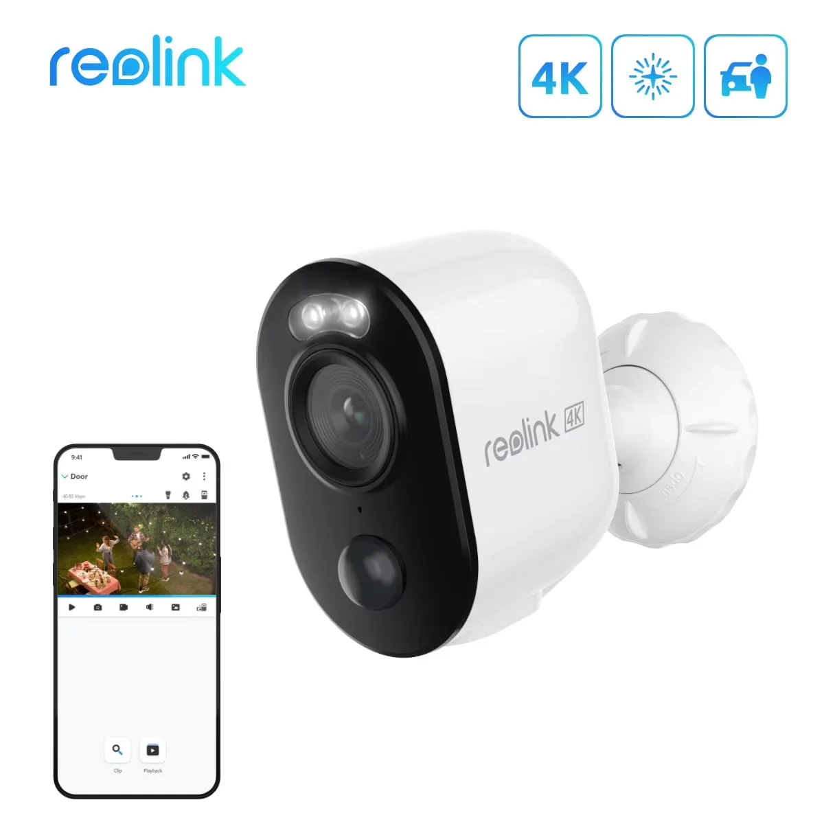 Reolink Argus Series 4K 8MP Battery/Solar-Powered Standalone WiFi Camera With Color Night Vision - Argus 3 Ultra Reolink Argus Series 4K 8MP Battery/Solar-Powered Standalone WiFi Camera With Color Night Vision - Argus 3 Ultra