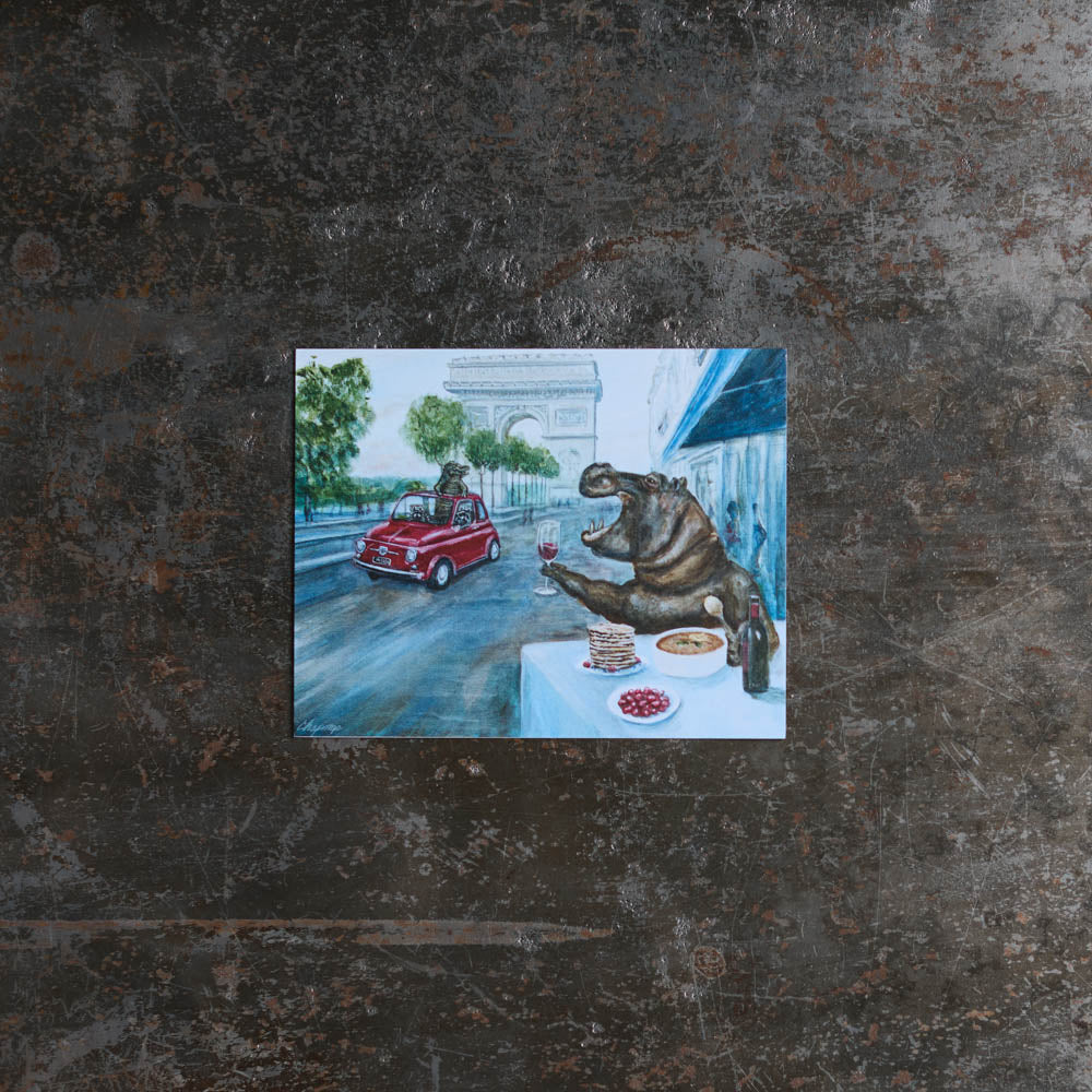 Carte postale - Merci x Travis Chapman - Breakfast at the arc