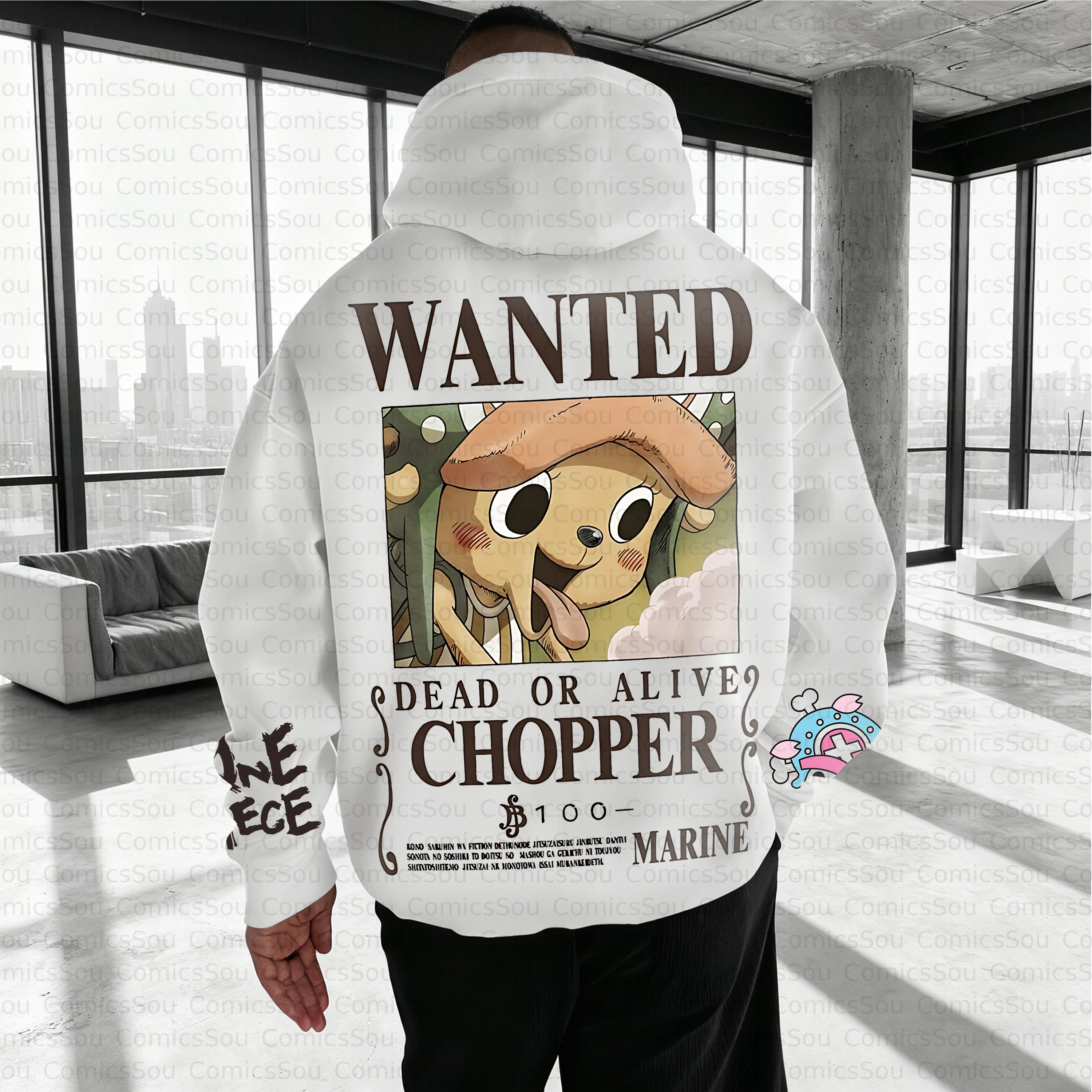 Unisex Anime Inspired Vintage Plush Hoodie